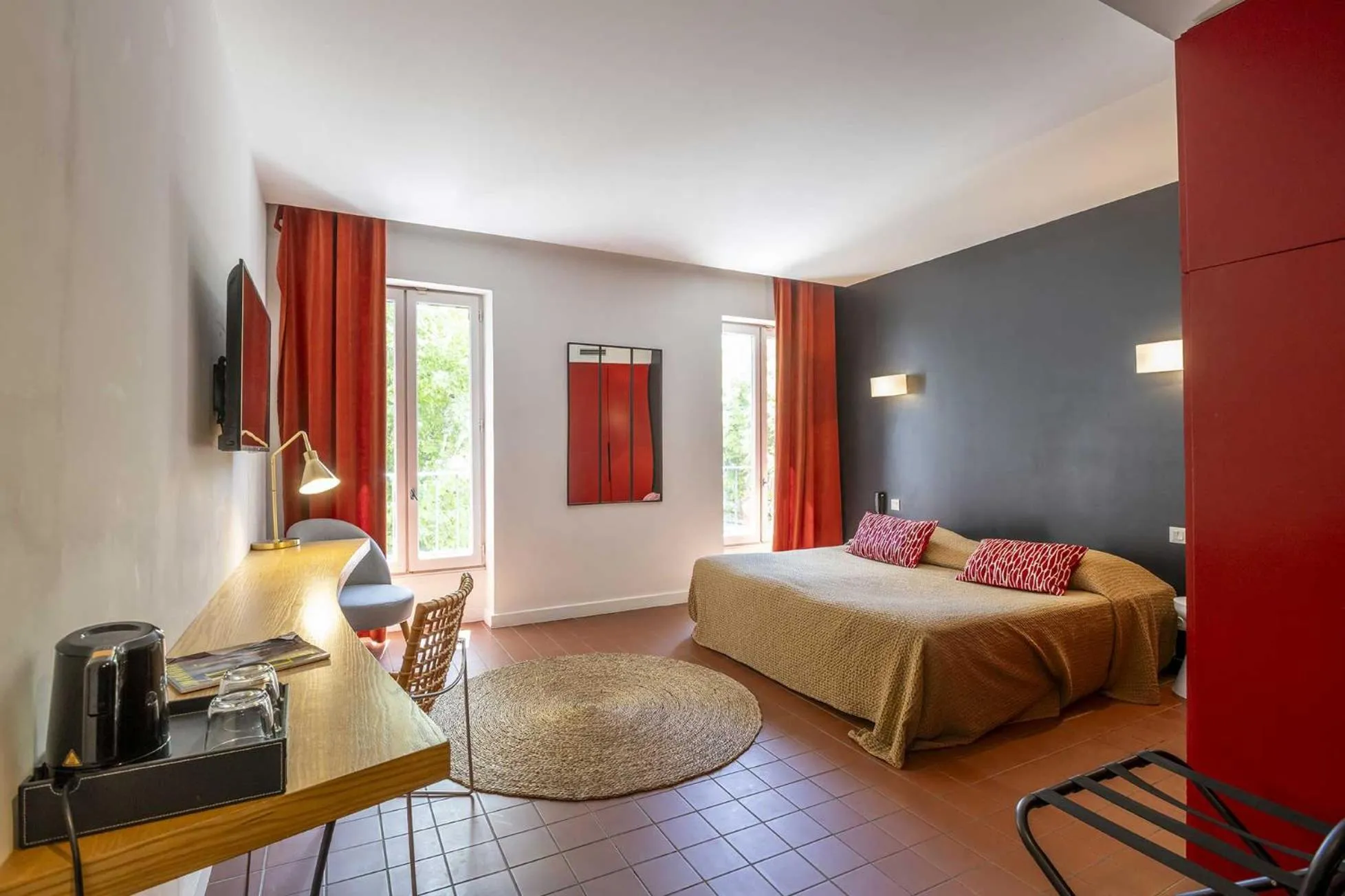 Bed in Hotel Burrhus