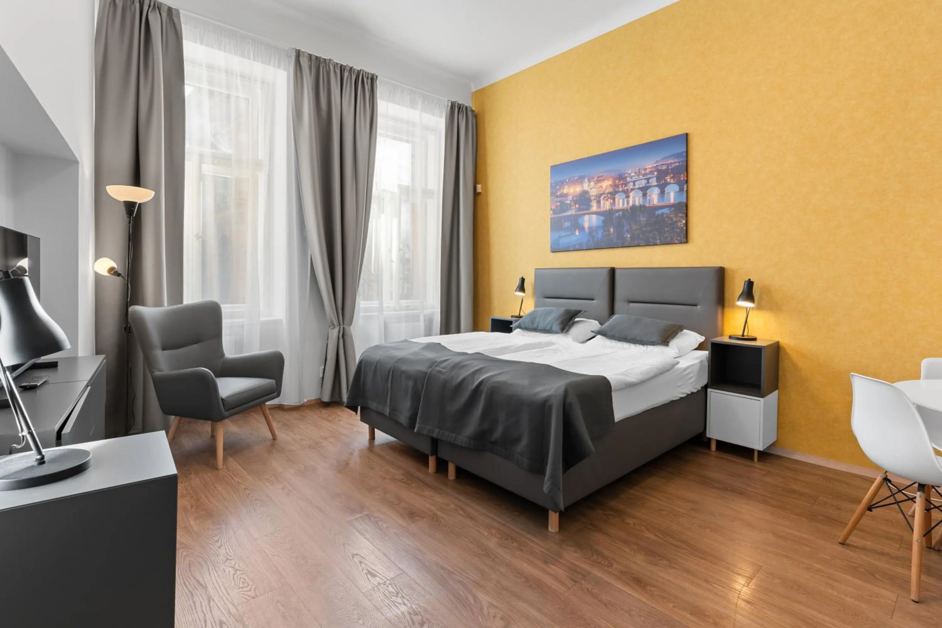 Living room, Bed in Residence St Havel Prague Old Town