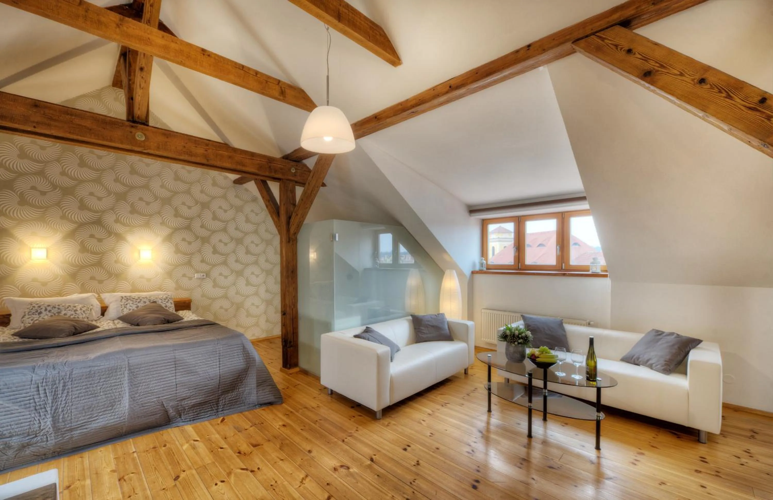 Bedroom, Bed in Residence St Havel Prague Old Town