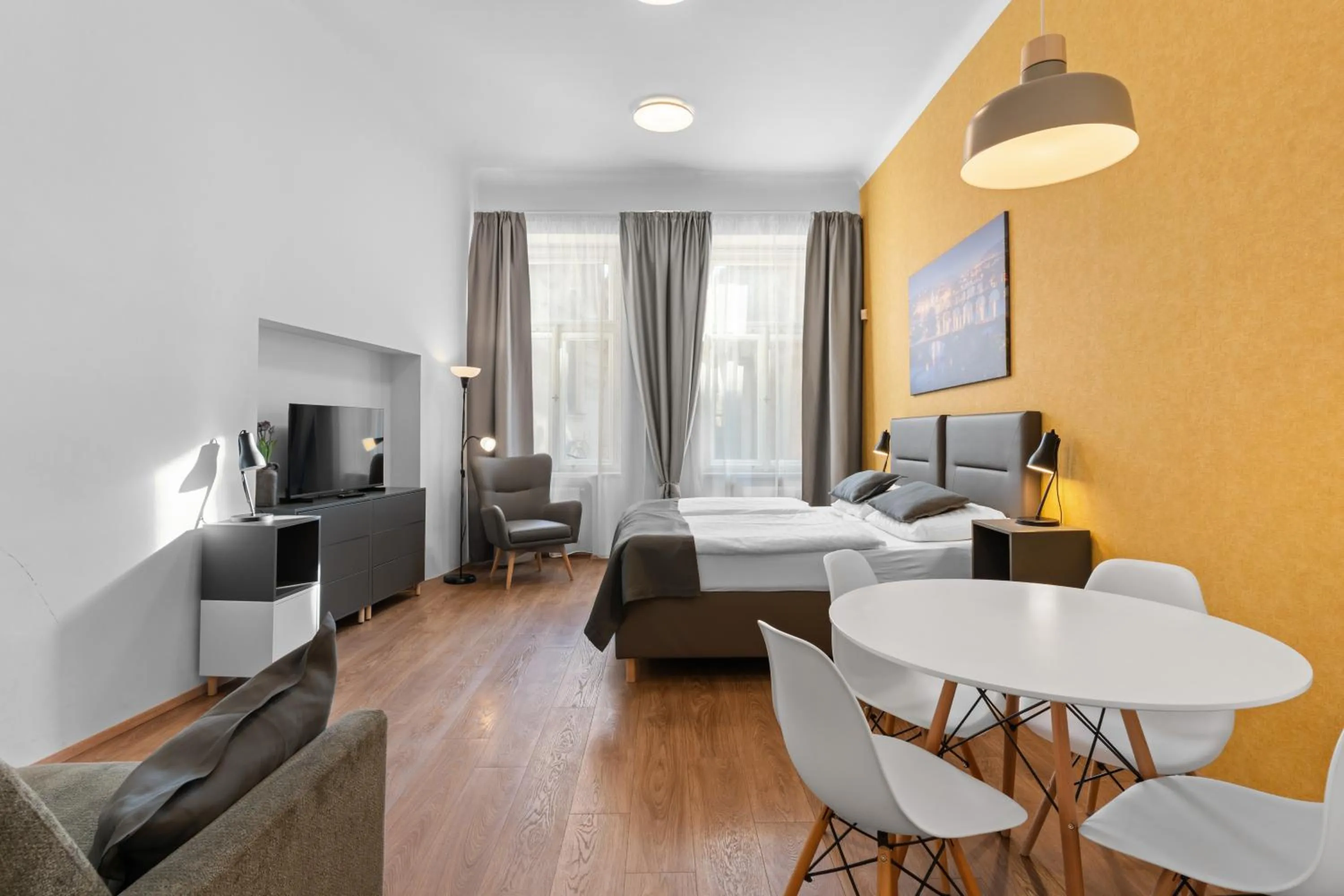 Living room, Bed in Residence St Havel Prague Old Town