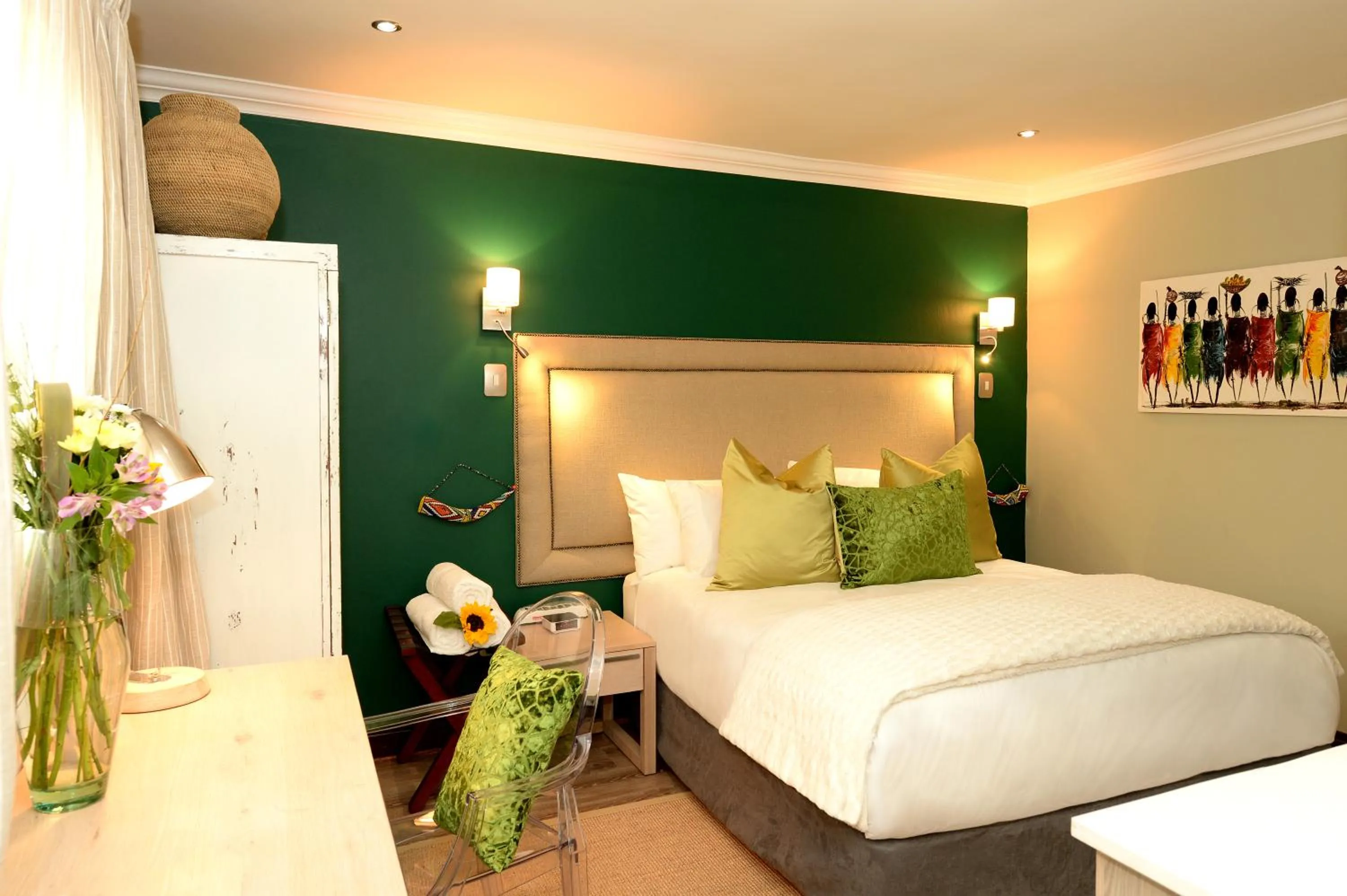 Bed in Kgarebana Boutique Guesthouse