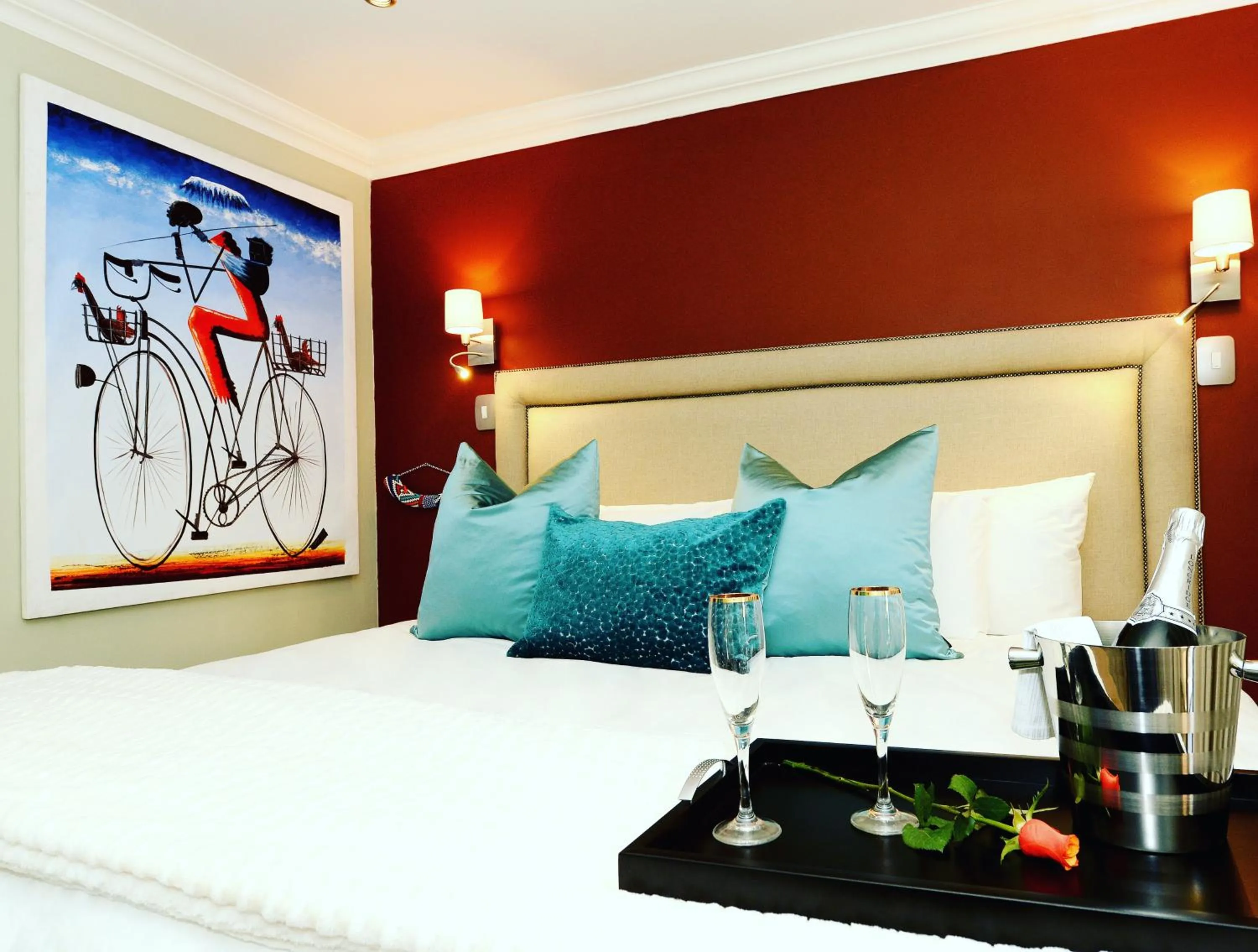 Bed in Kgarebana Boutique Guesthouse