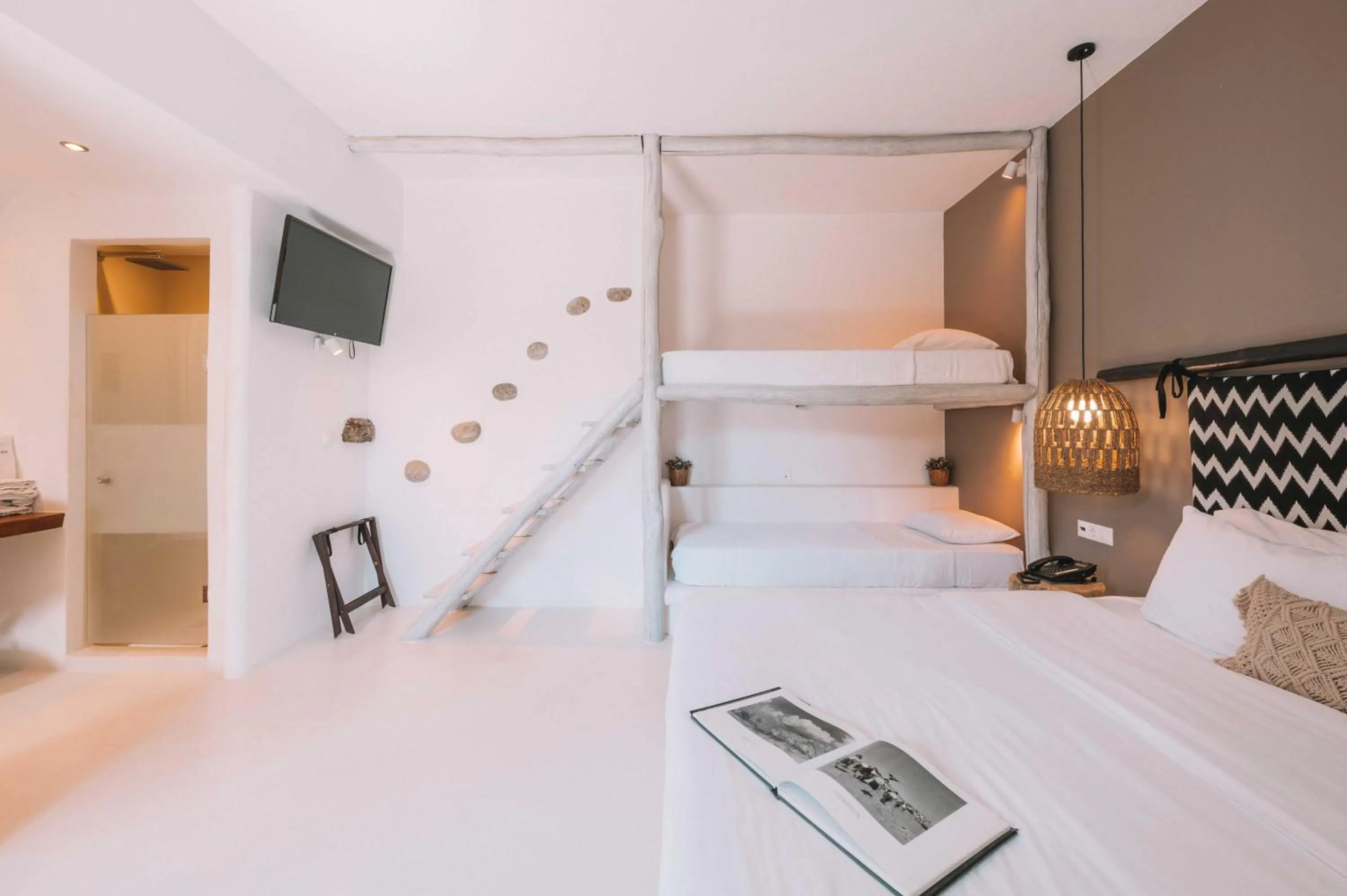 Bedroom, Bed in My Mykonos Hotel