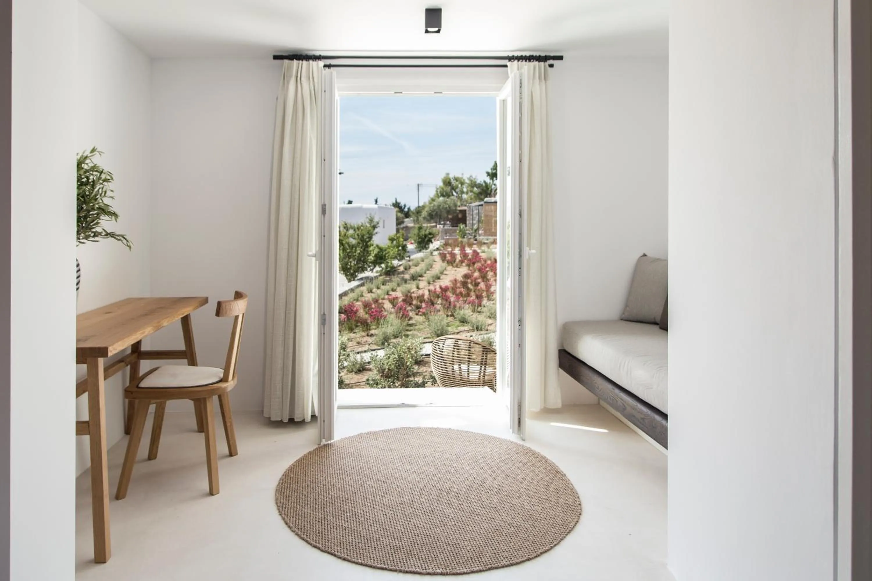 Garden view in My Mykonos Hotel