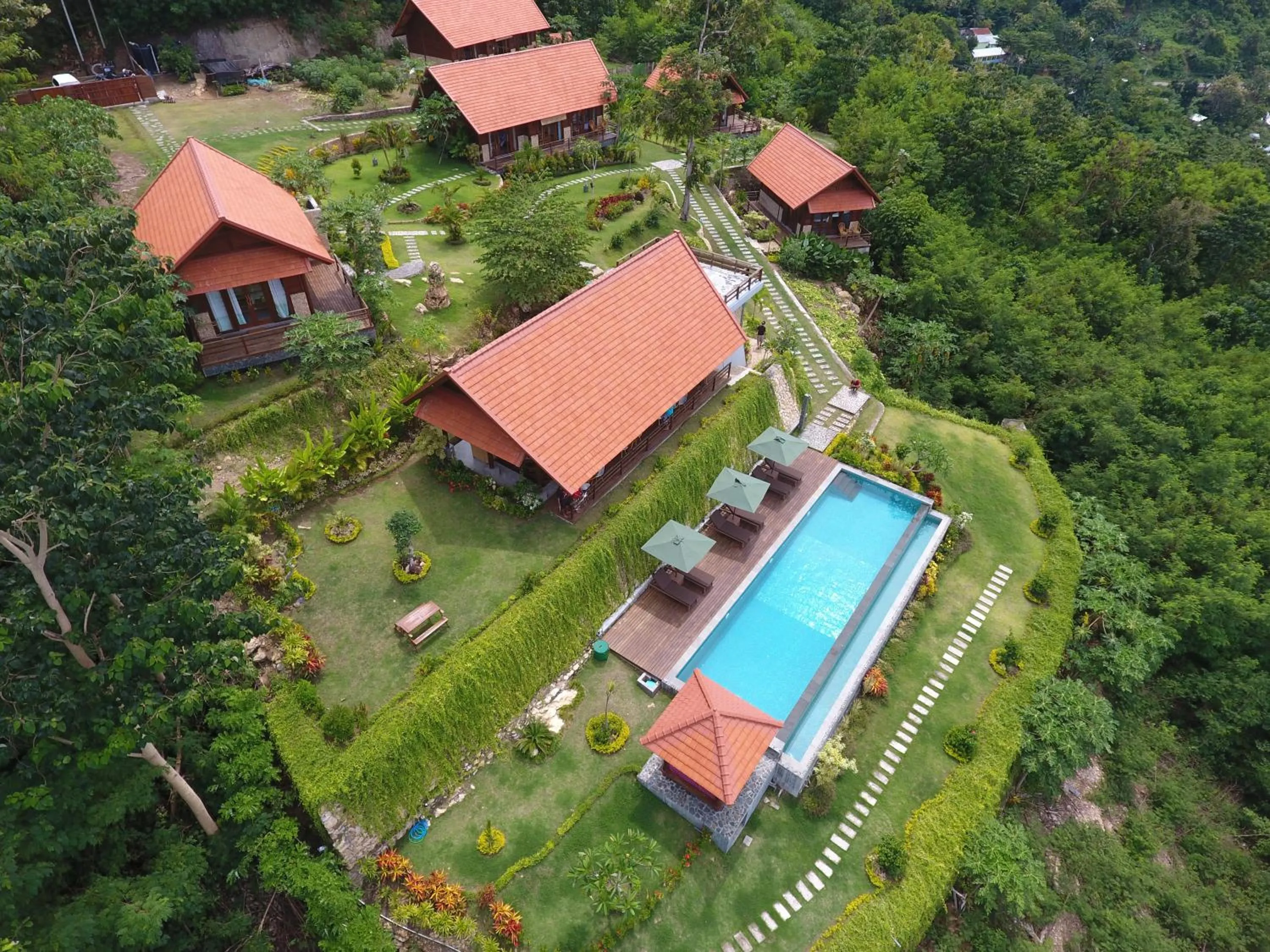 Bird's eye view in Villa Domanik