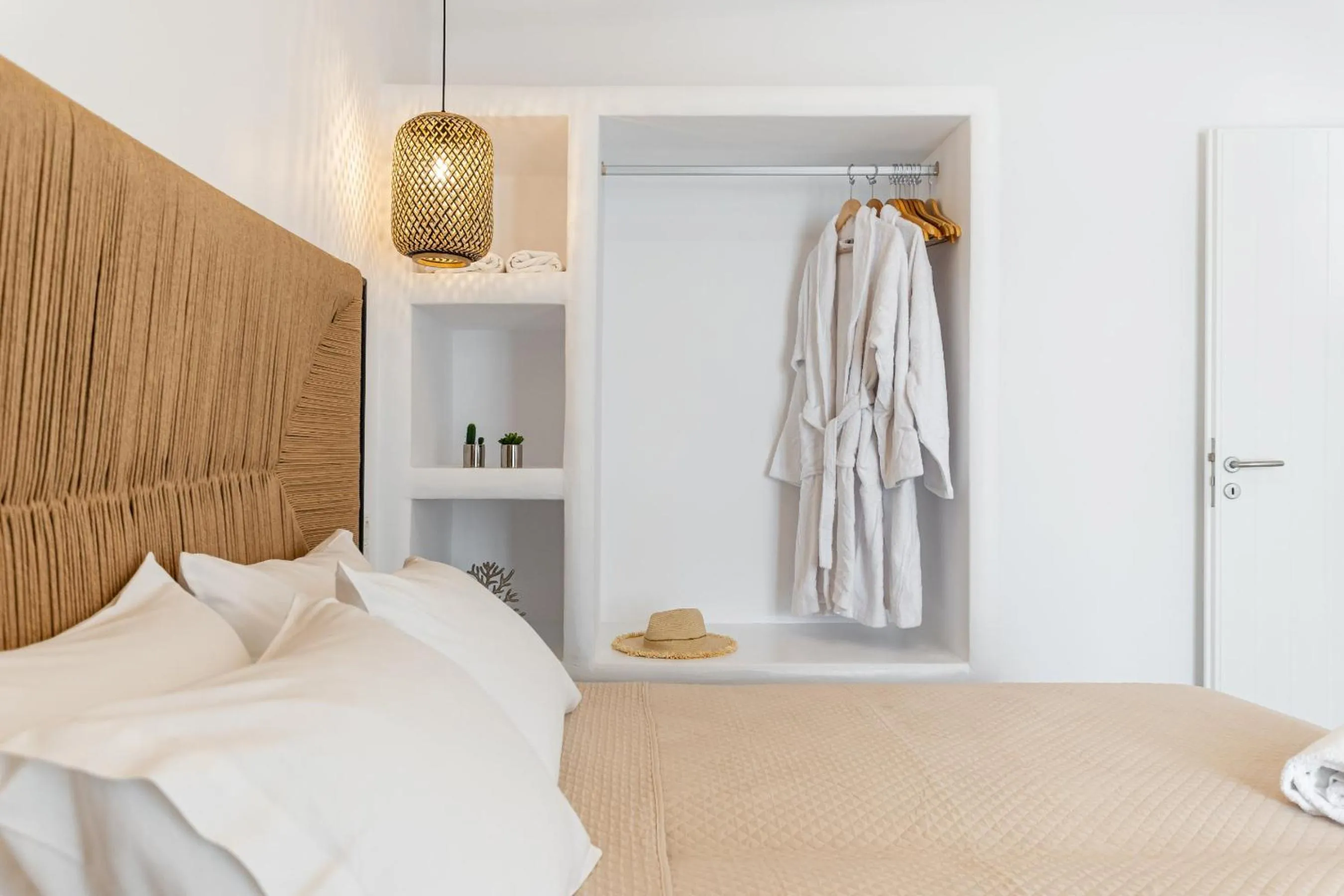 Bed in Birikos Hotel & Suites