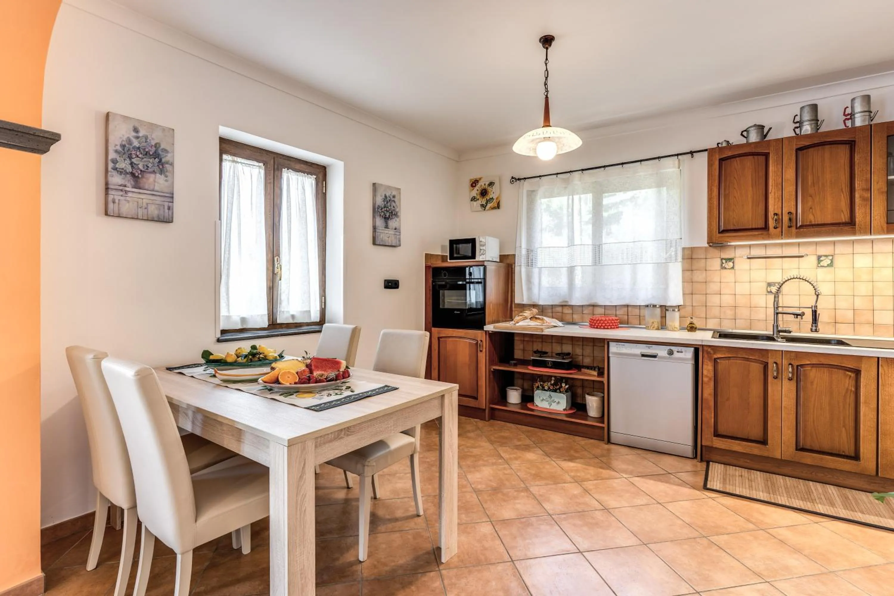 Kitchen or kitchenette in Villa Caruso with Private Pool