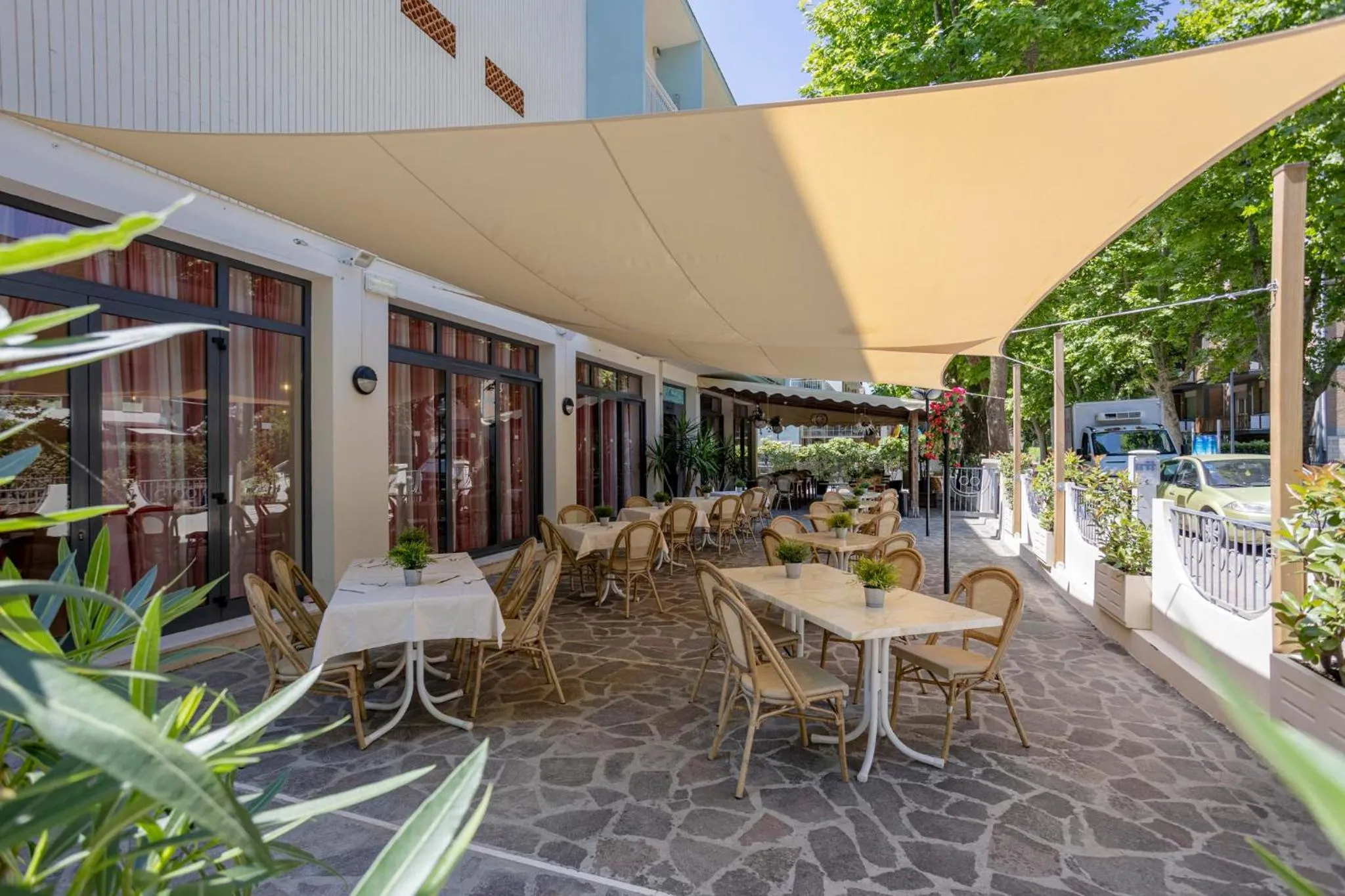 Inner courtyard view in Hotel Stella Del Mare