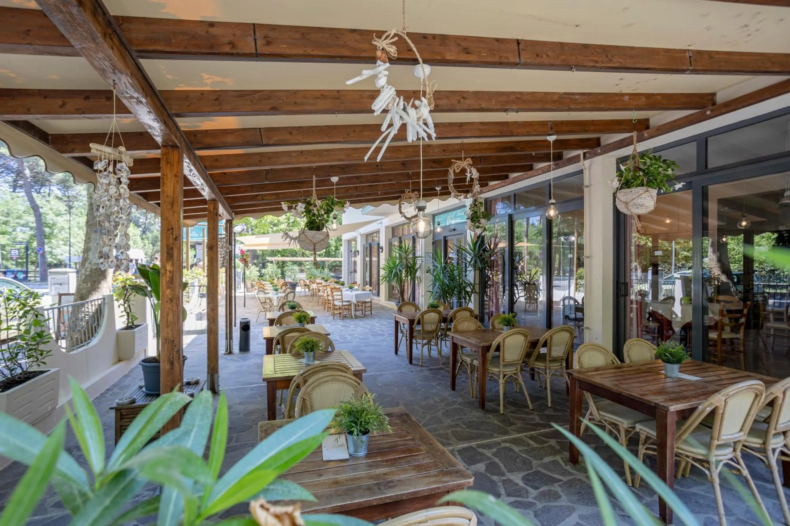 Inner courtyard view in Hotel Stella Del Mare
