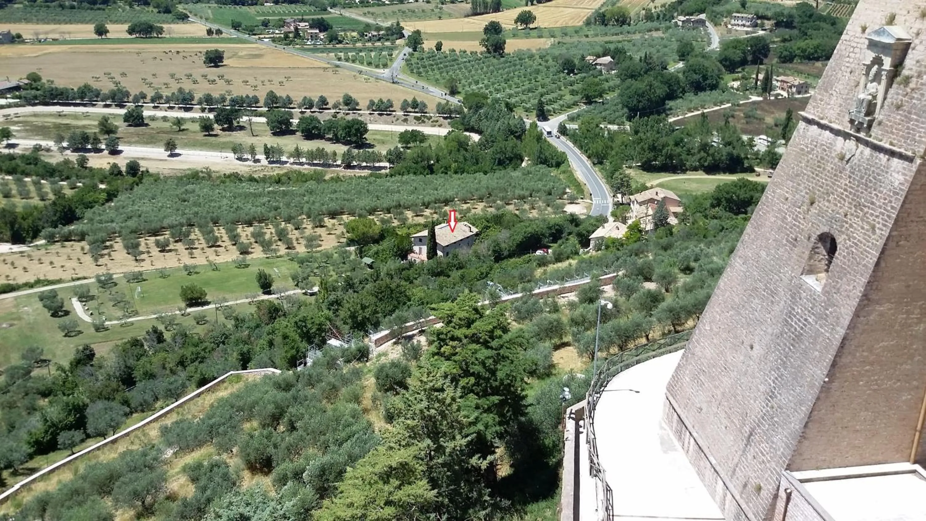 Bird's eye view in La Piaggia