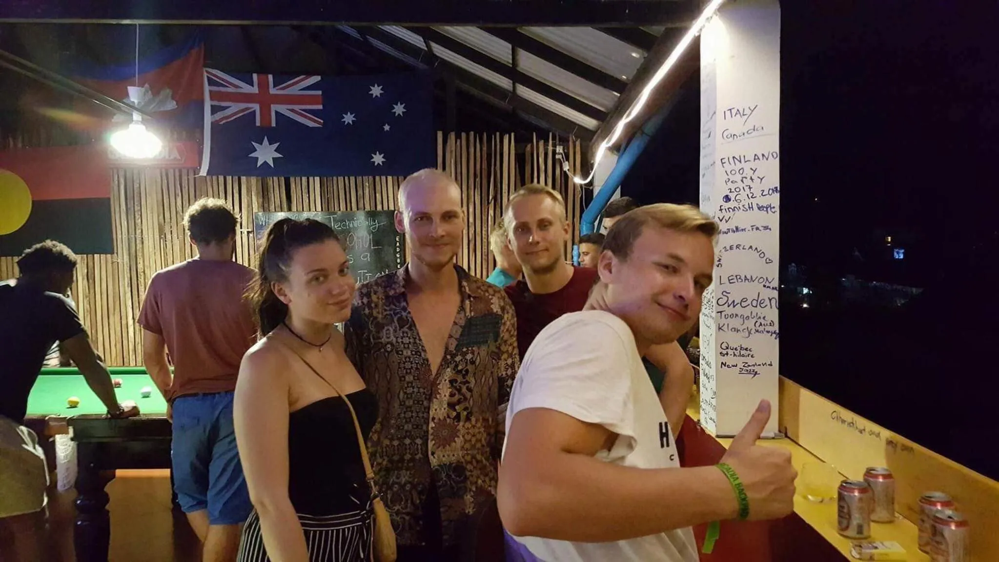 group of guests in Good Morning Kampot