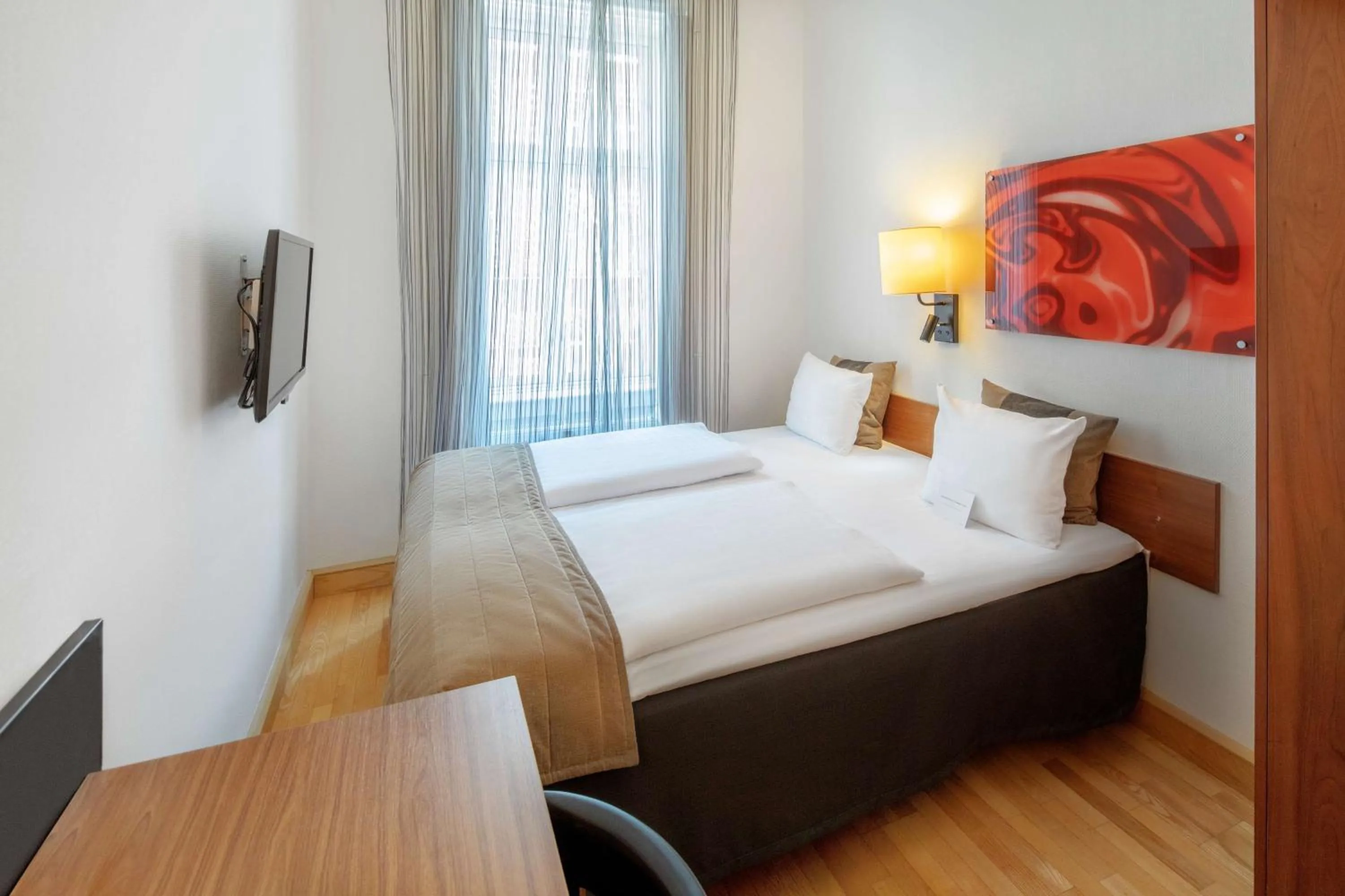 Bedroom, Bed in Scandic Webers