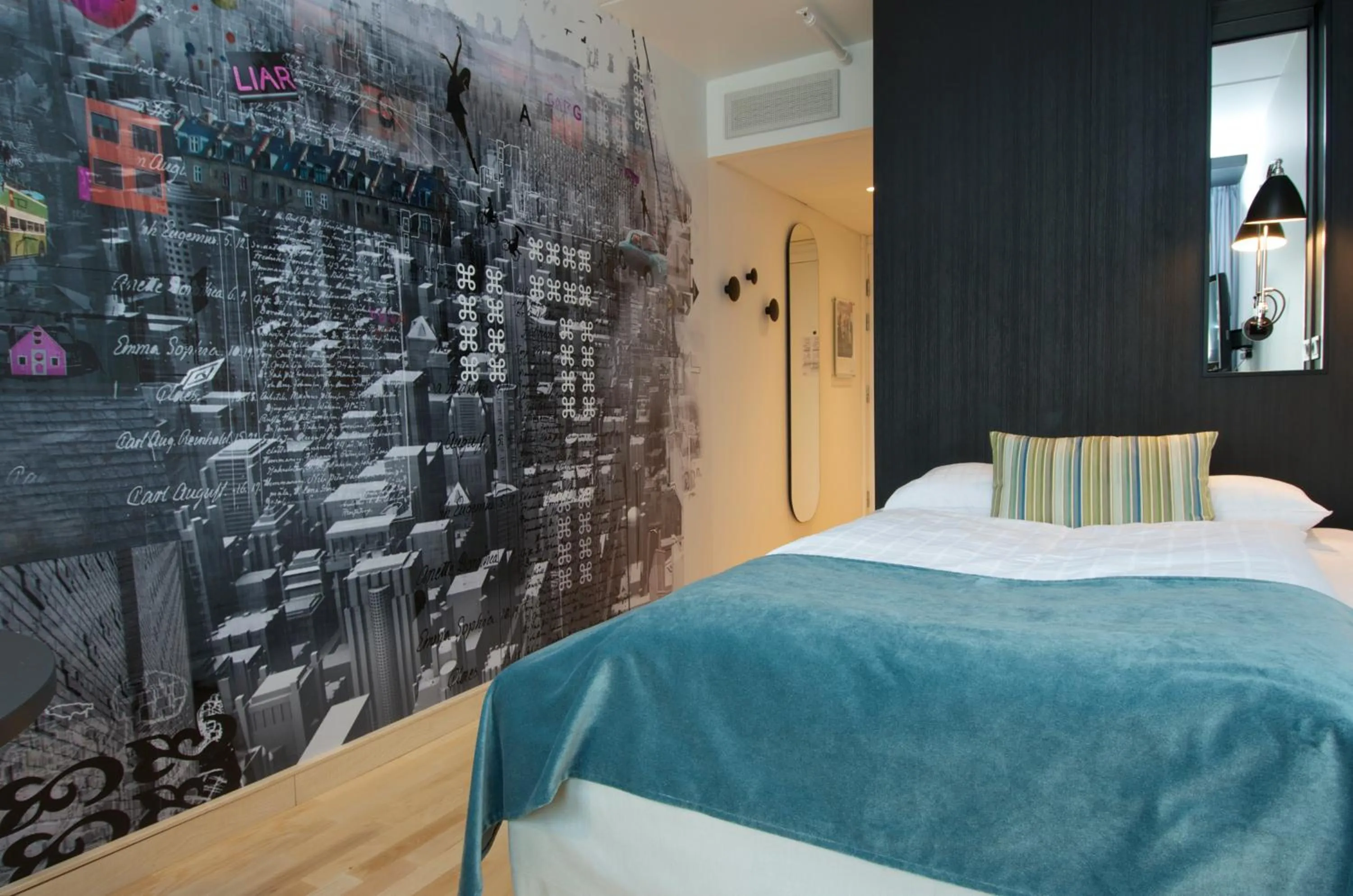 Bed in Scandic Copenhagen