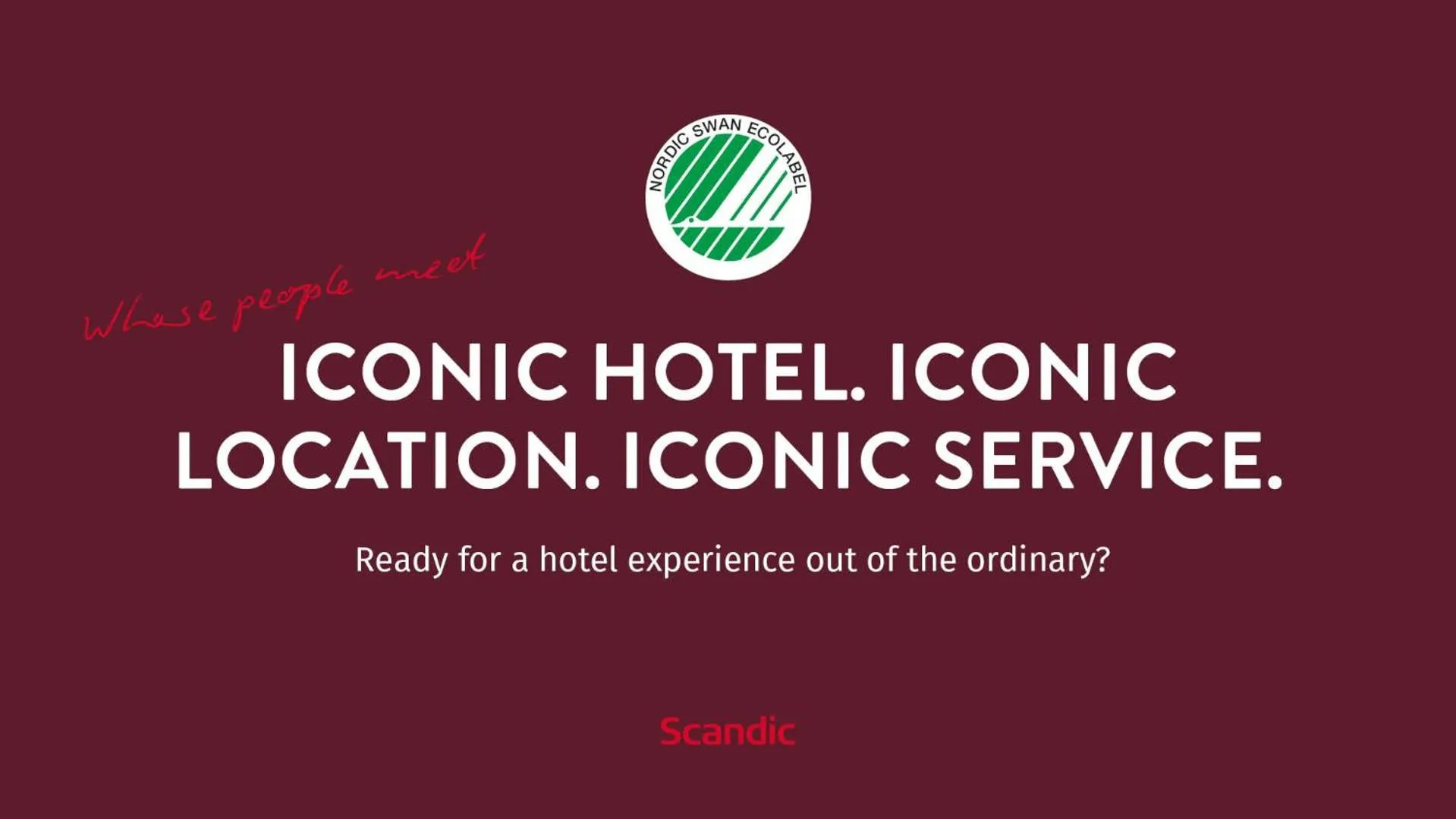 Logo/Certificate/Sign in Scandic Copenhagen