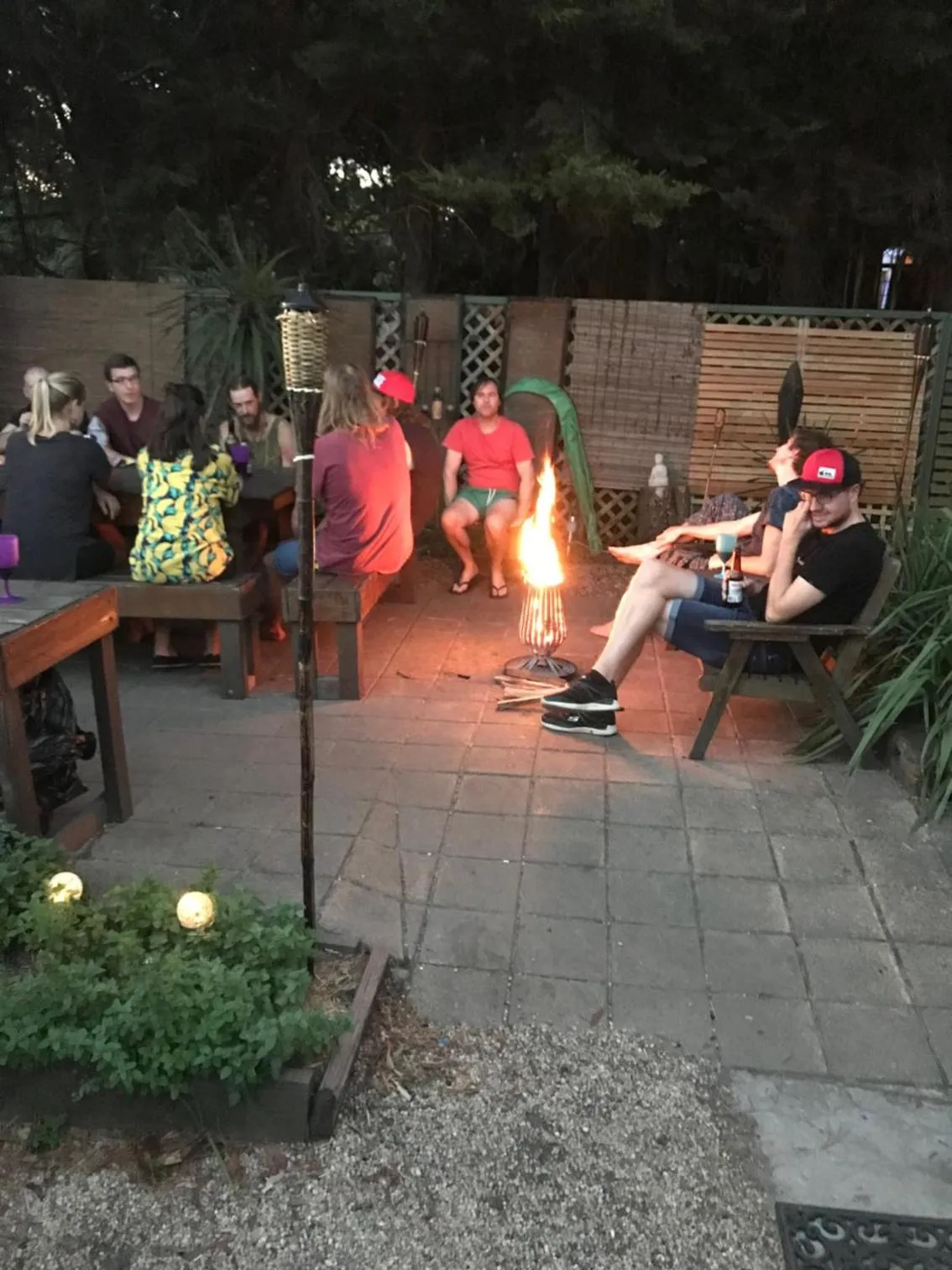 Patio in Flying Fox Backpackers