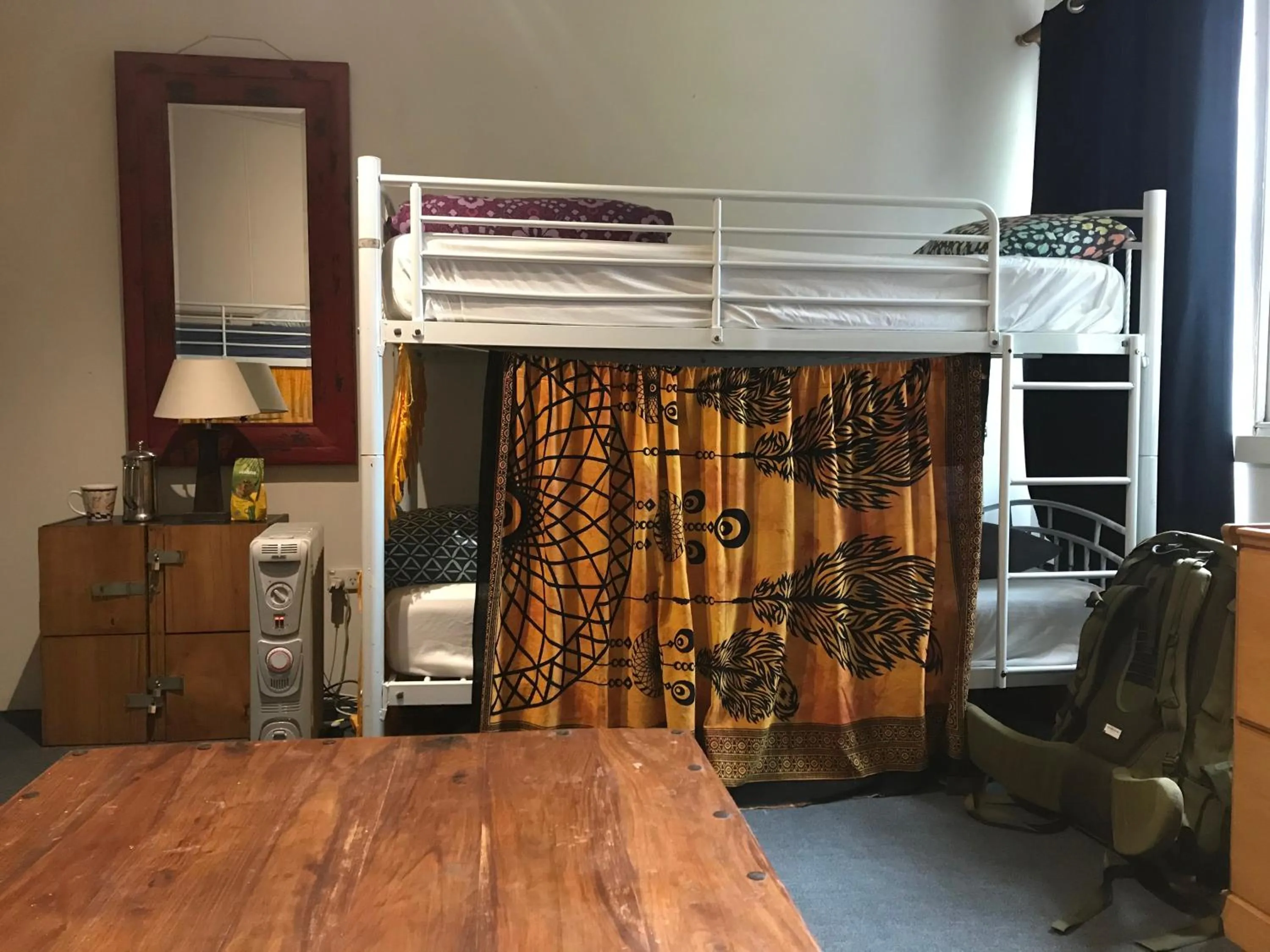 bunk bed in Flying Fox Backpackers