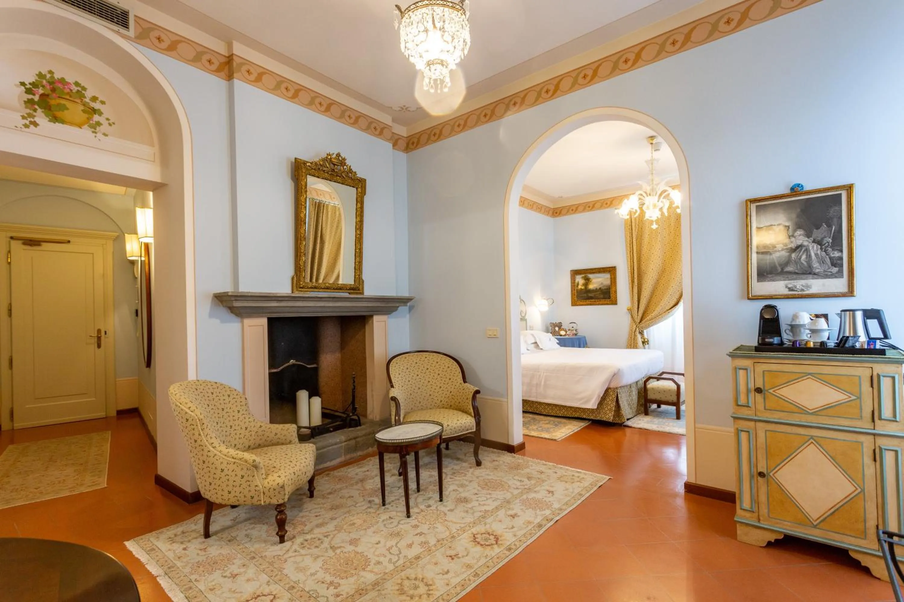 Property building, Bed in Hotel Villa Marsili