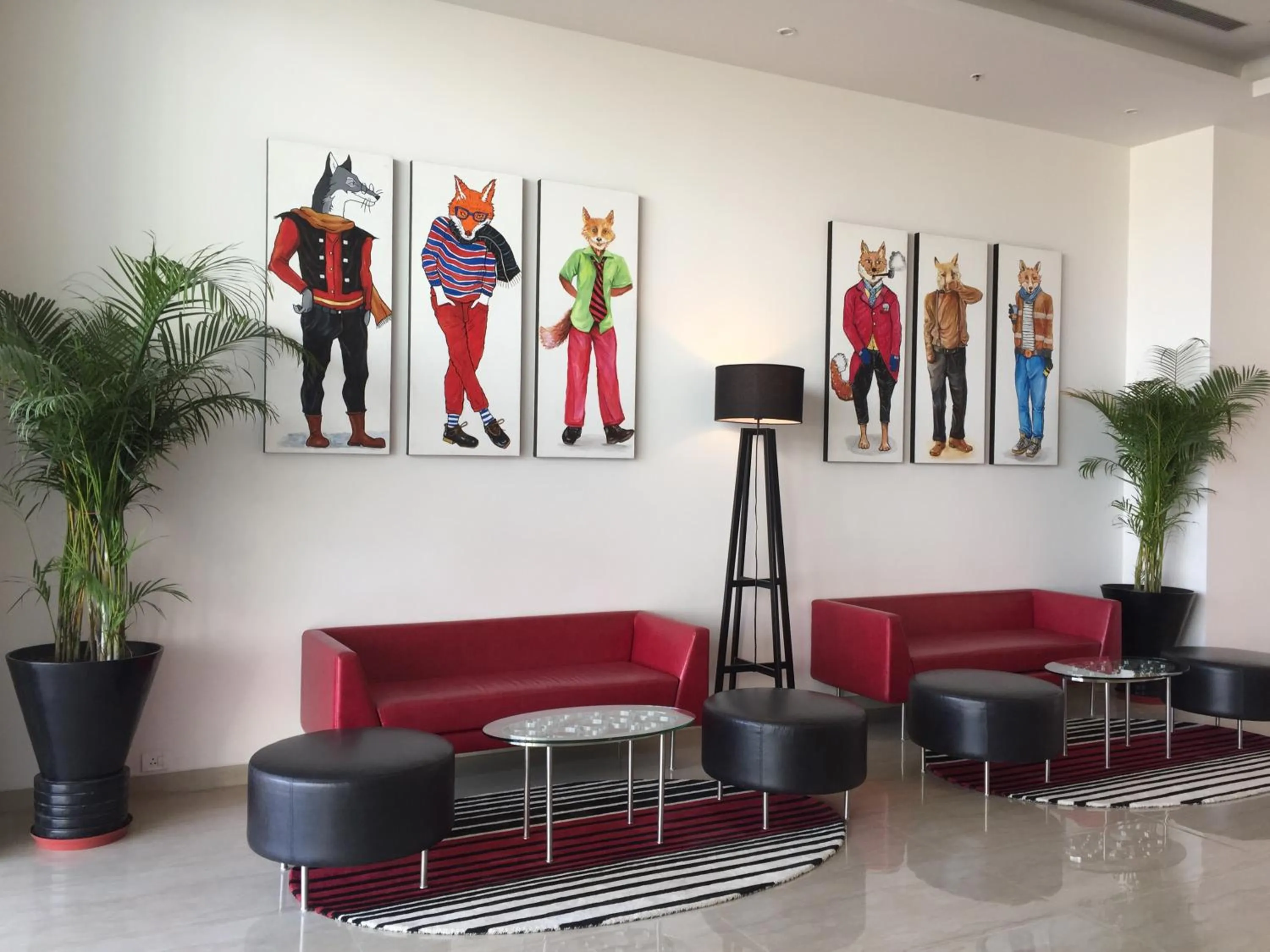 Seating area in Red Fox by Lemon Tree Hotels, Sector 60, Gurugram