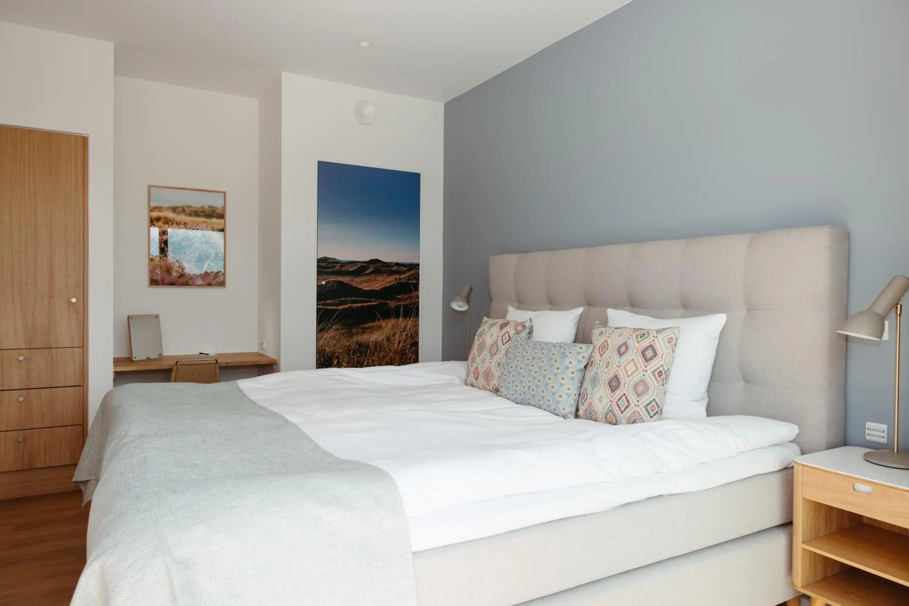 Bedroom, Bed in Color Hotel Skagen