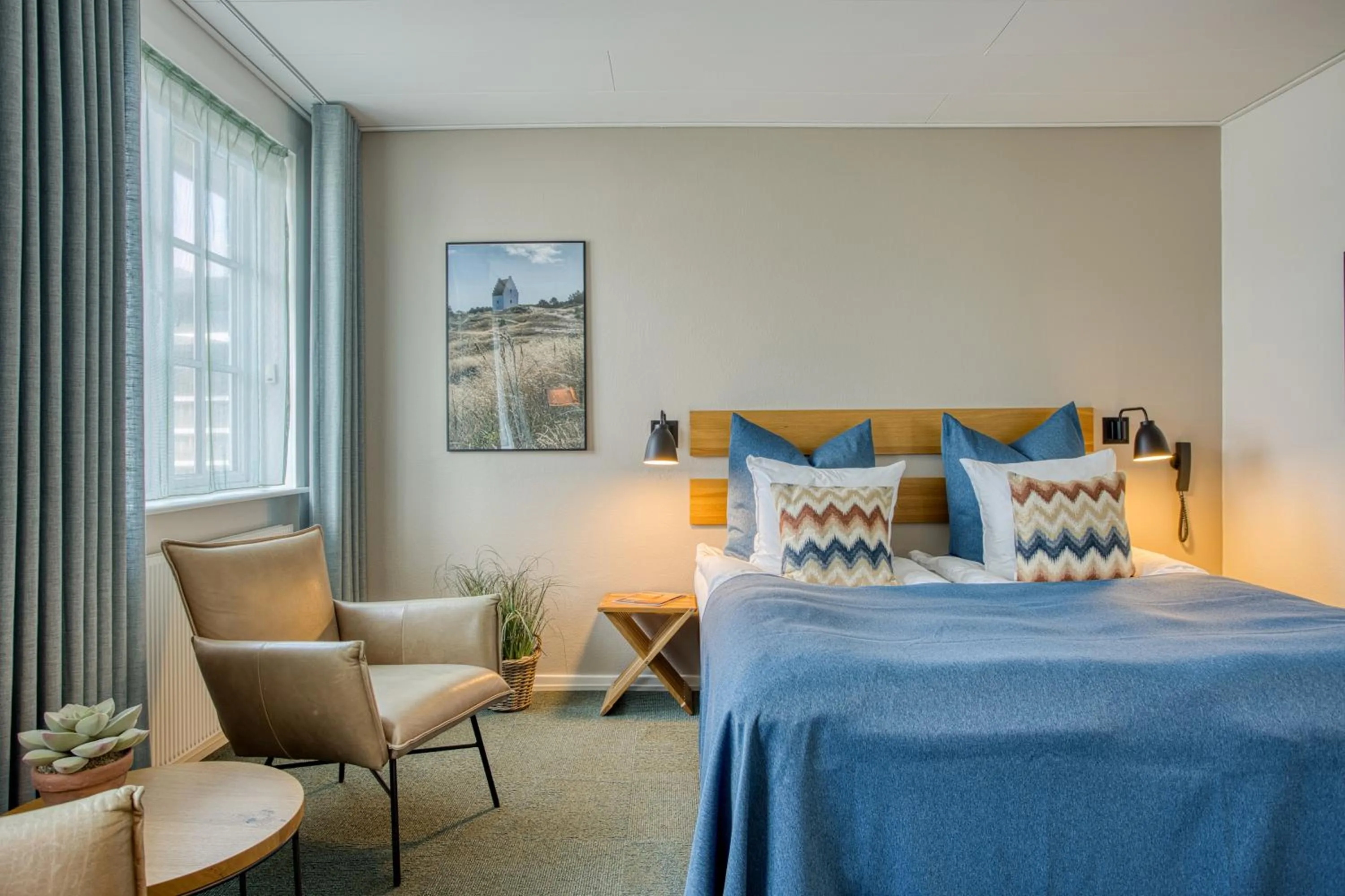 Photo of the whole room, Bed in Color Hotel Skagen