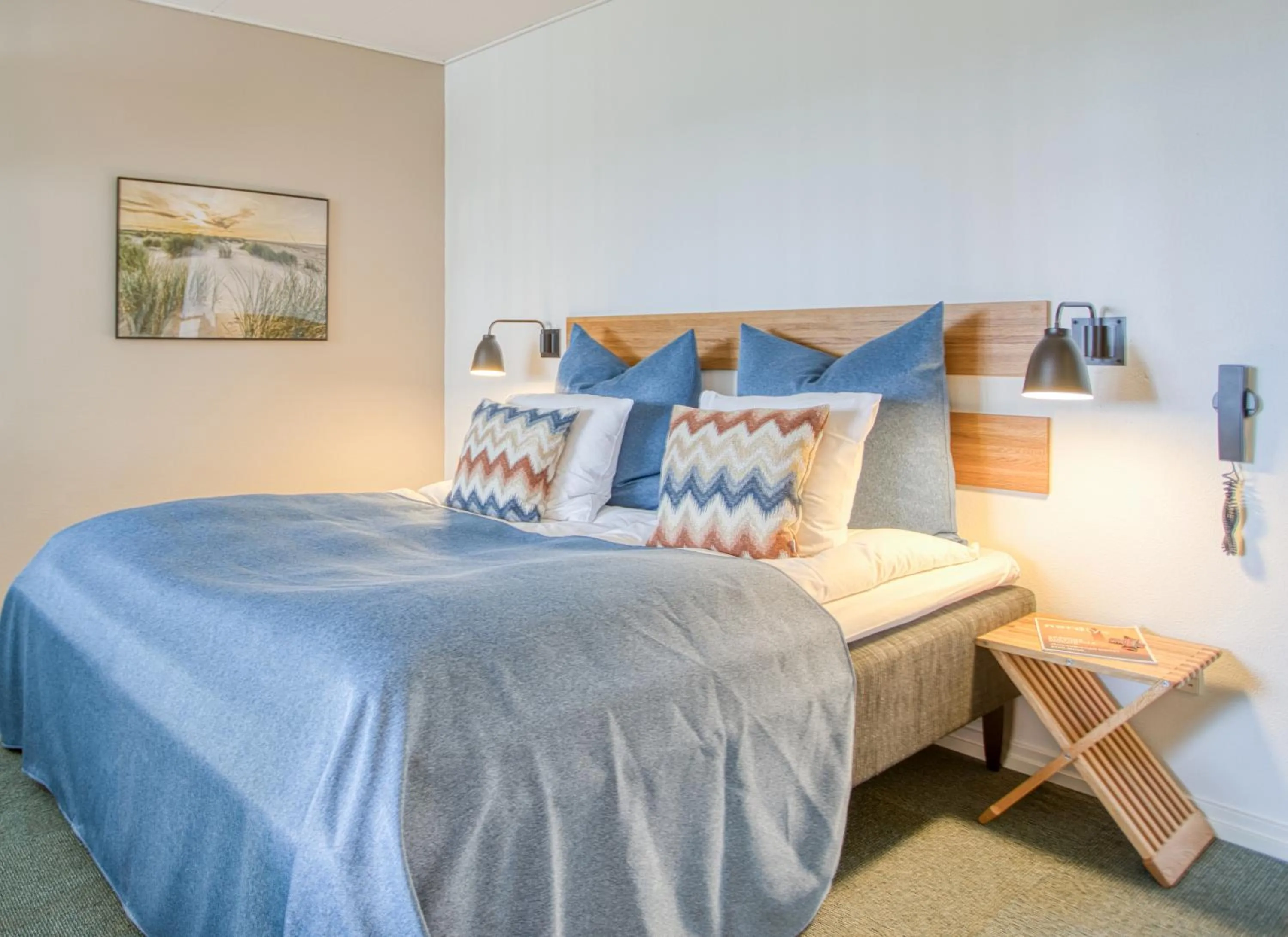 Bedroom, Bed in Color Hotel Skagen