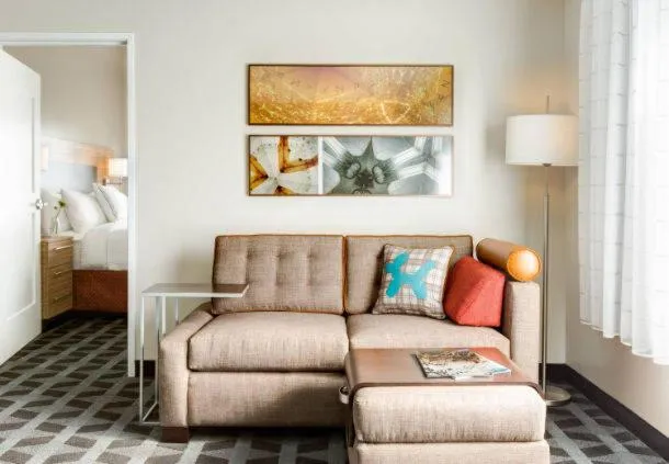 Living room in TownePlace Suites by MarriottDetroit Canton