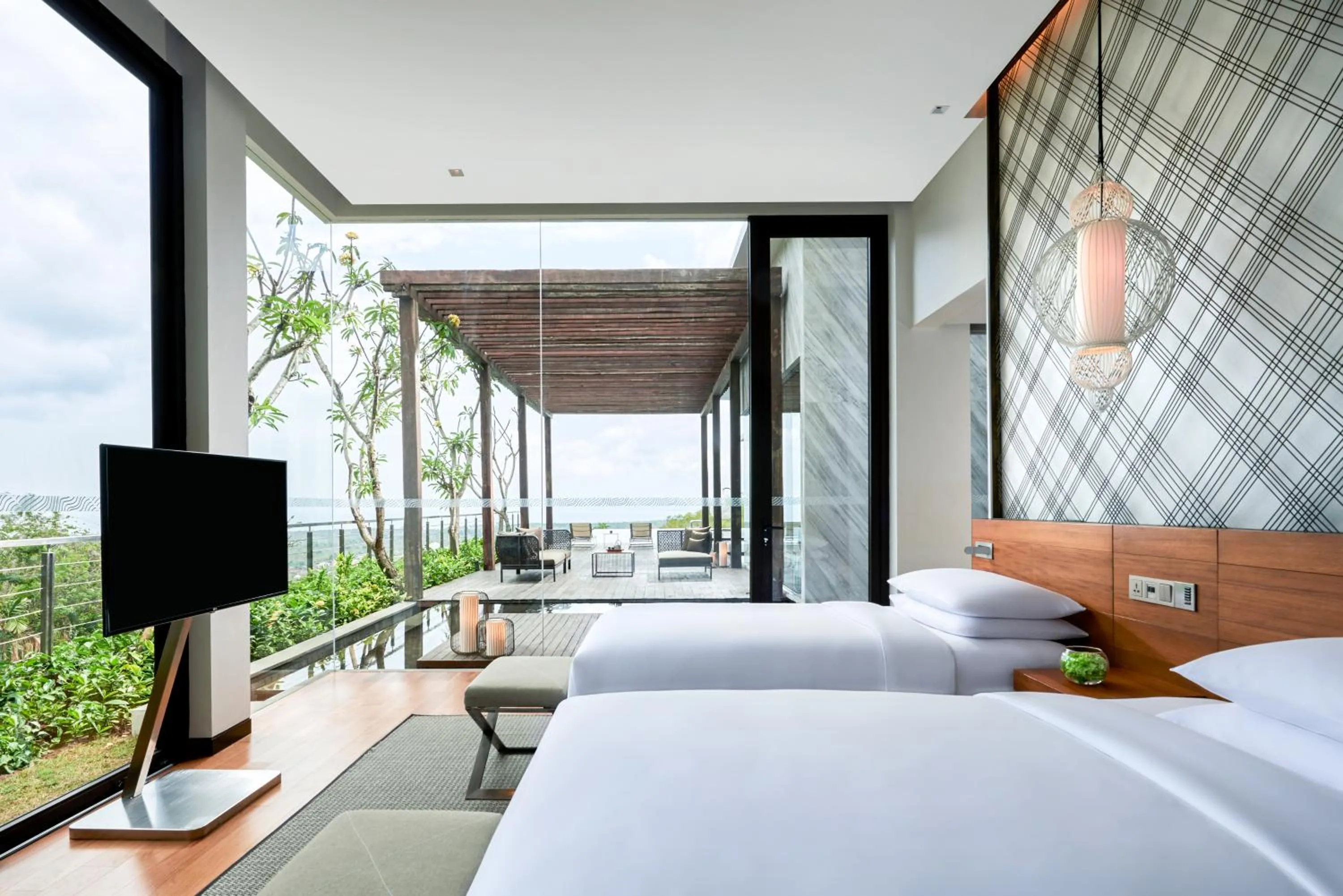View (from property/room), Bed in Renaissance Bali Uluwatu Resort & Spa