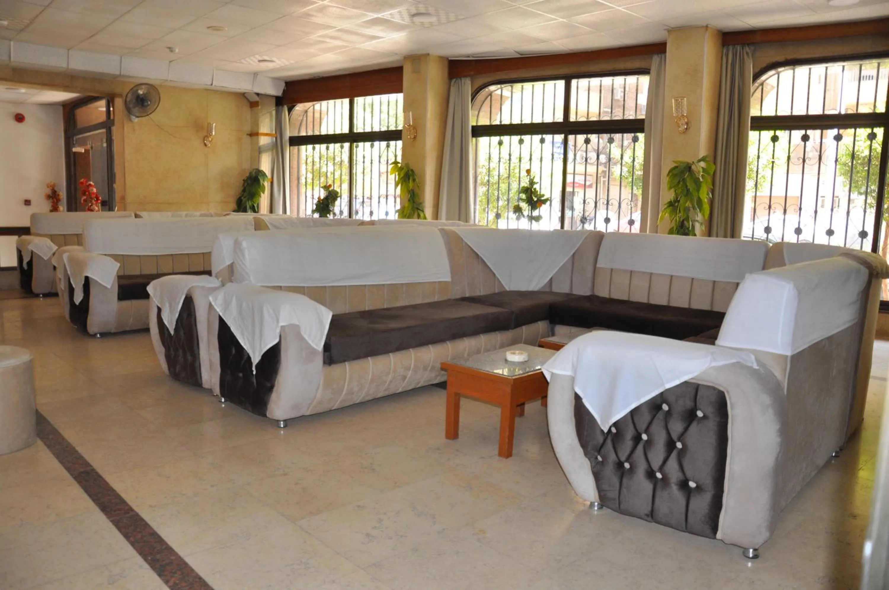 Inner courtyard view in Shady Hotel Luxor