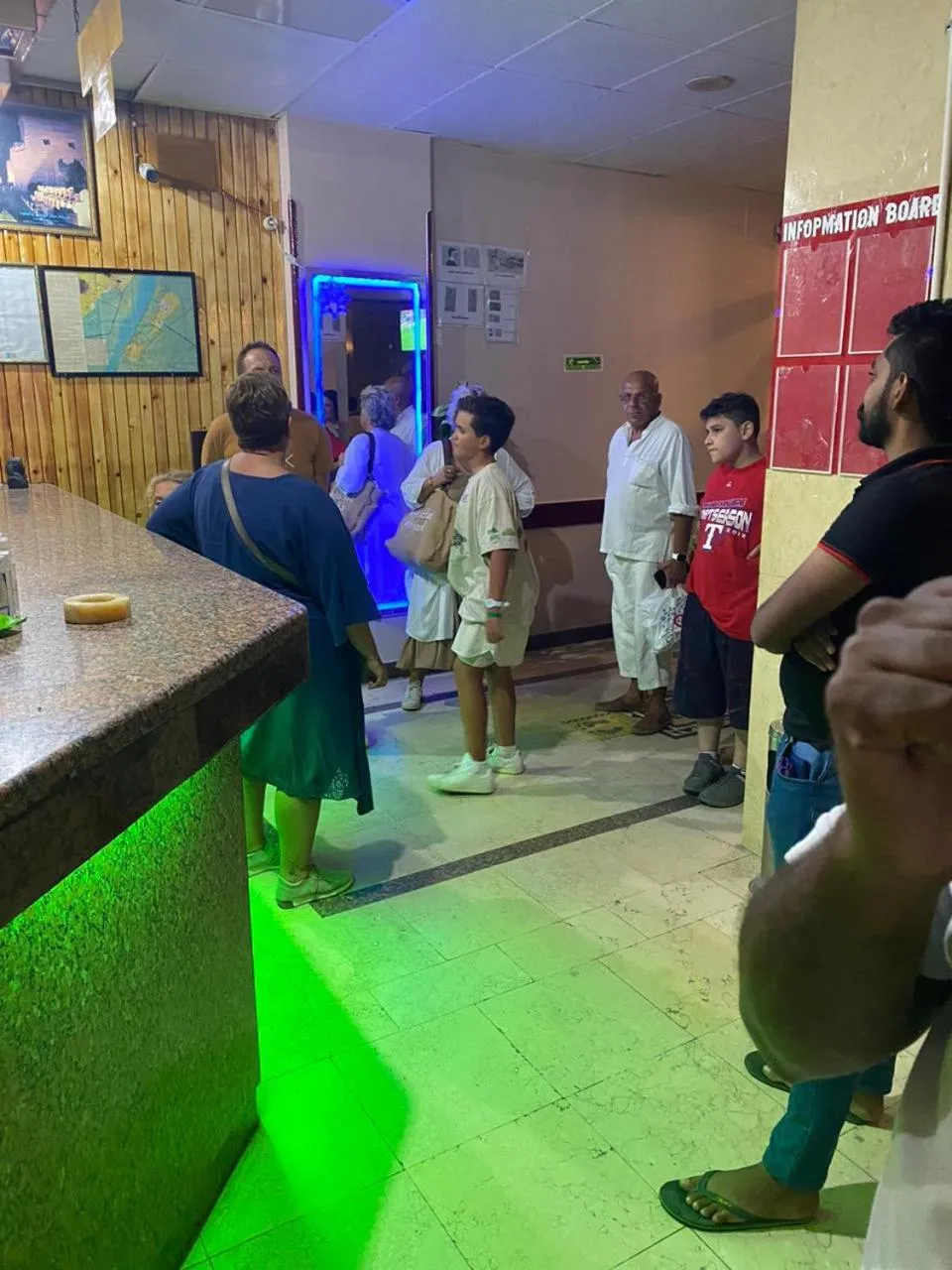 People in Shady Hotel Luxor