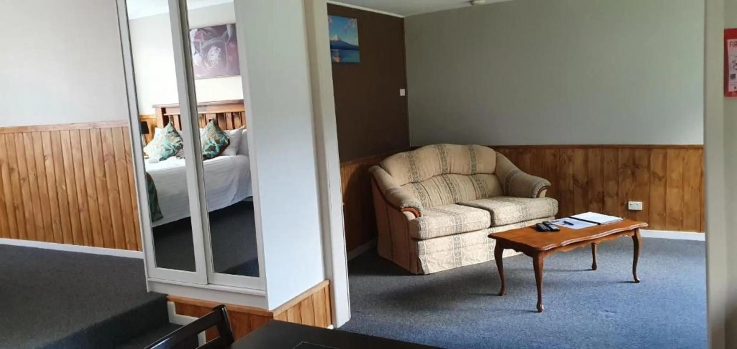 Seating area in Cradle Alpine Retreat