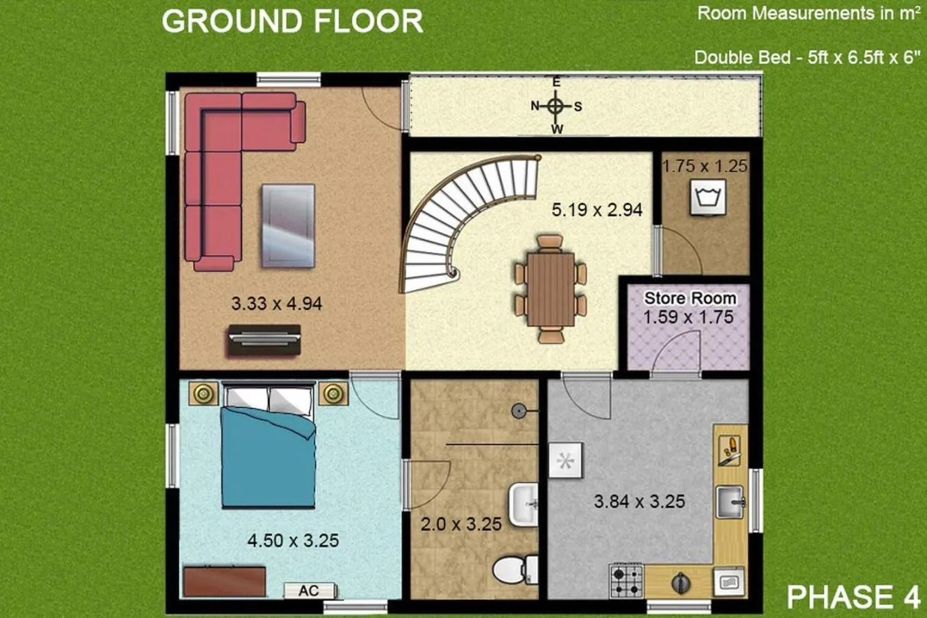 Bird's eye view in Villa Calangute Phase 4