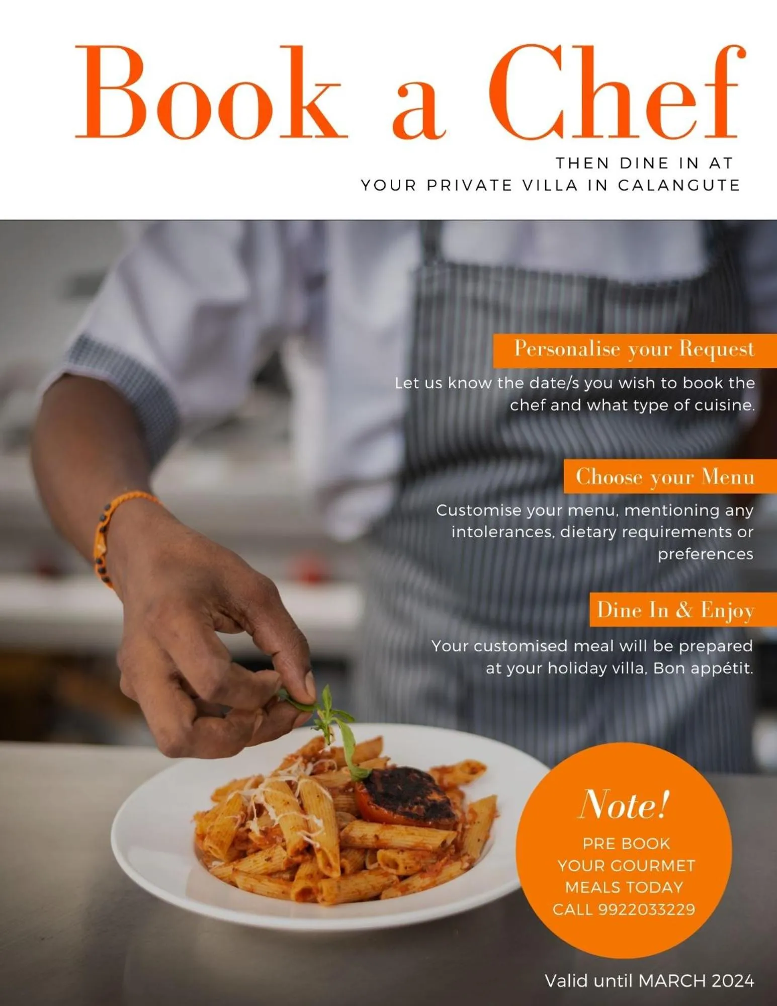 Food and drinks in Villa Calangute Phase 4