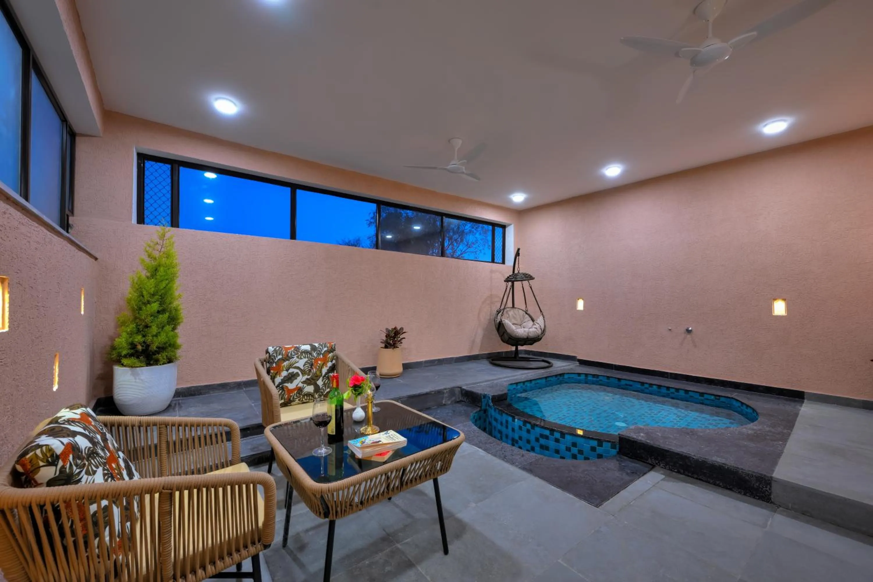 Pool view in Ranthambore Bagh Palace