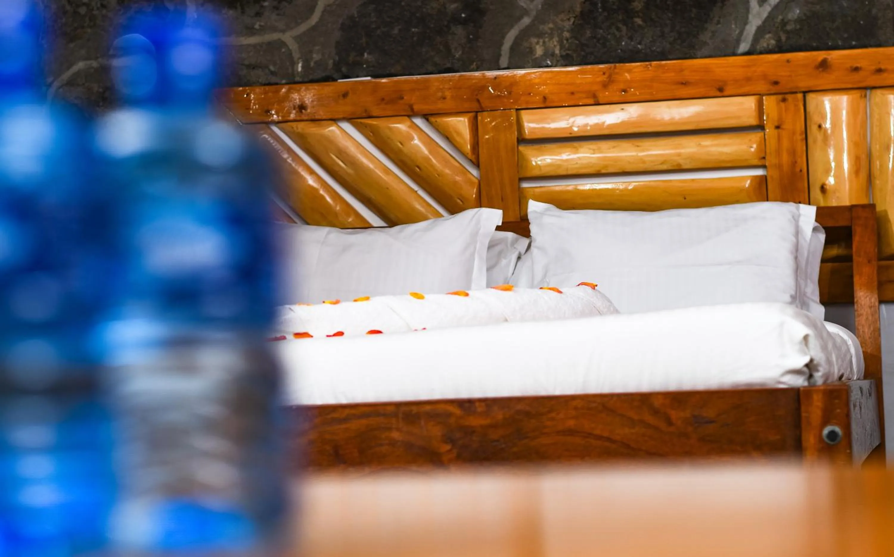 Bed in Dovenest Lodge