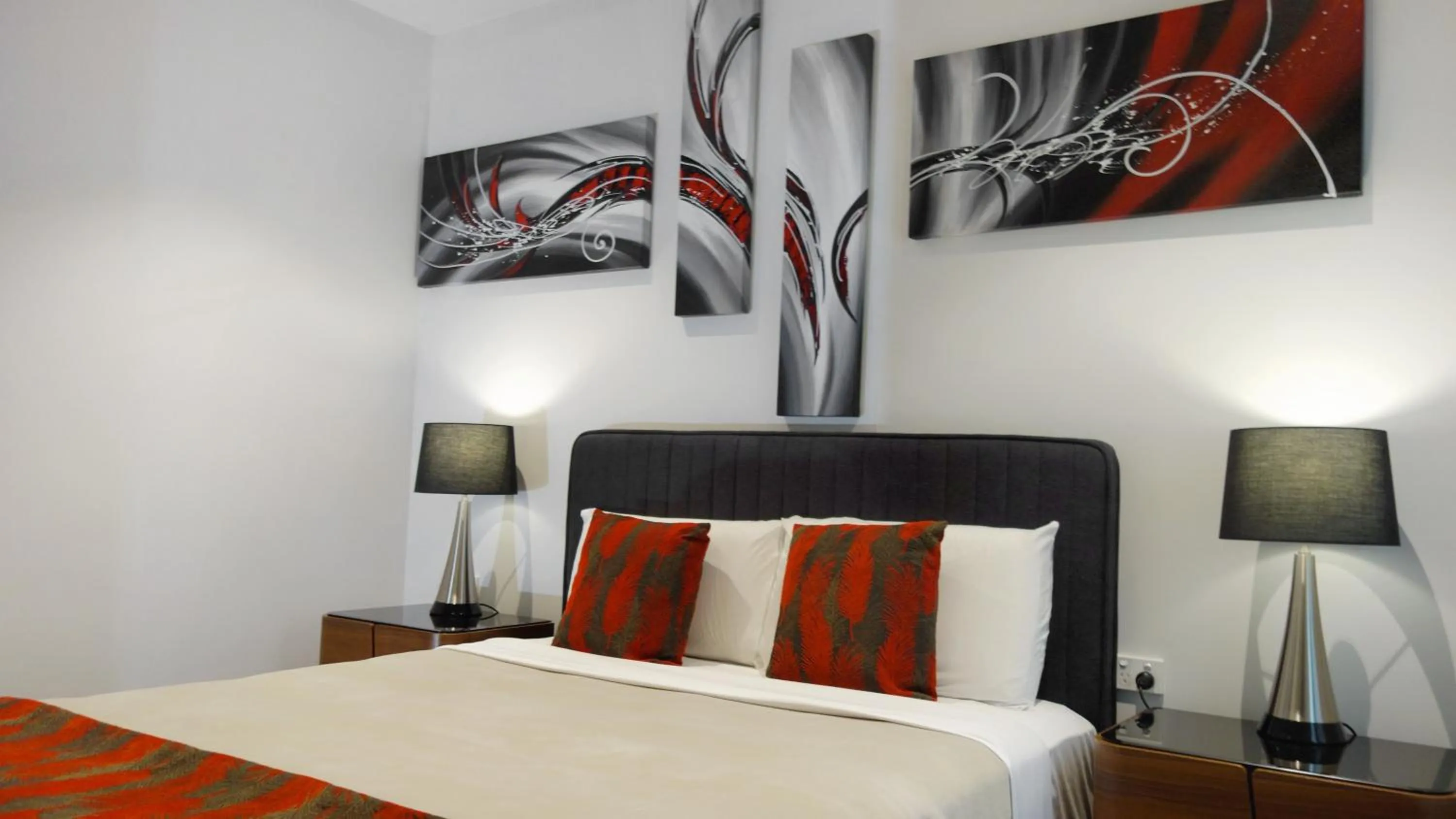 Bedroom, Bed in Semaphore Splash Apartments