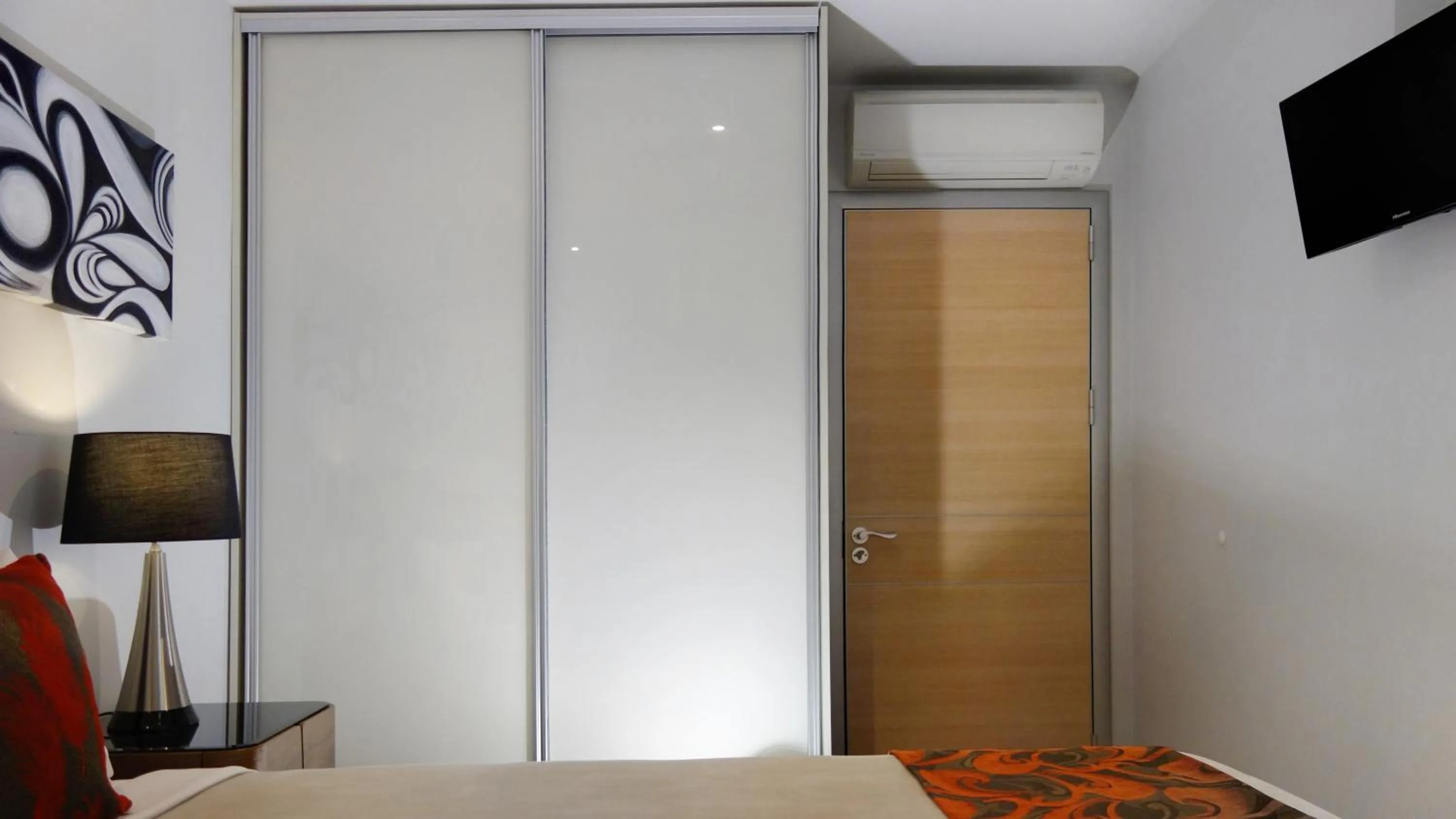 Bedroom, Bed in Semaphore Splash Apartments