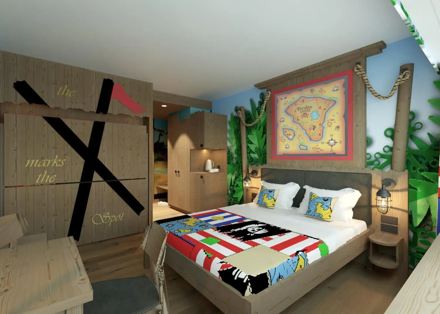 Bed in Hotel Legoland