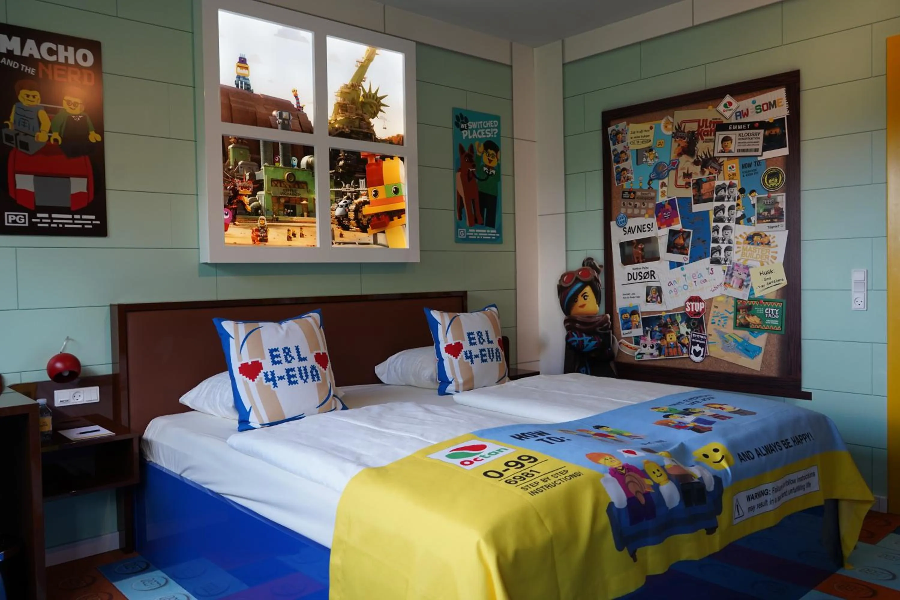 Decorative detail, Bed in Hotel Legoland
