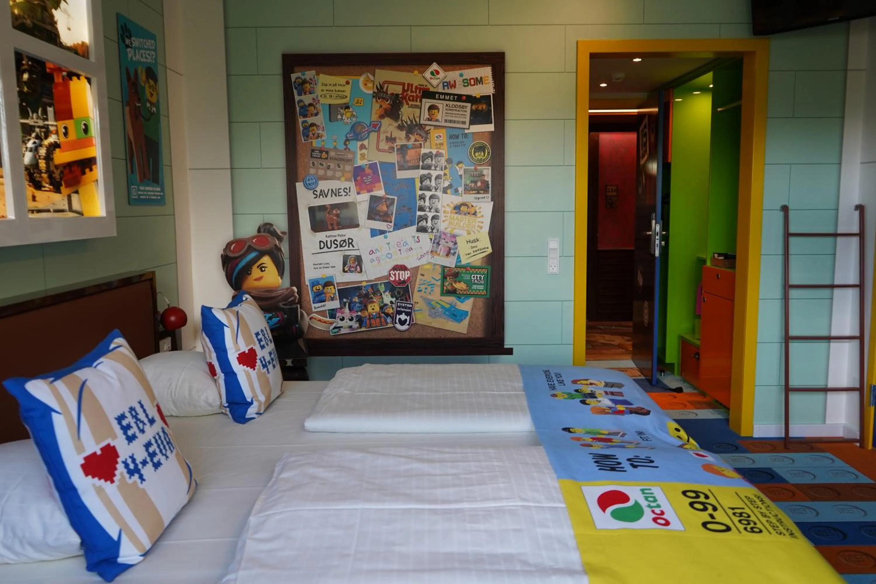 Decorative detail, Bed in Hotel Legoland