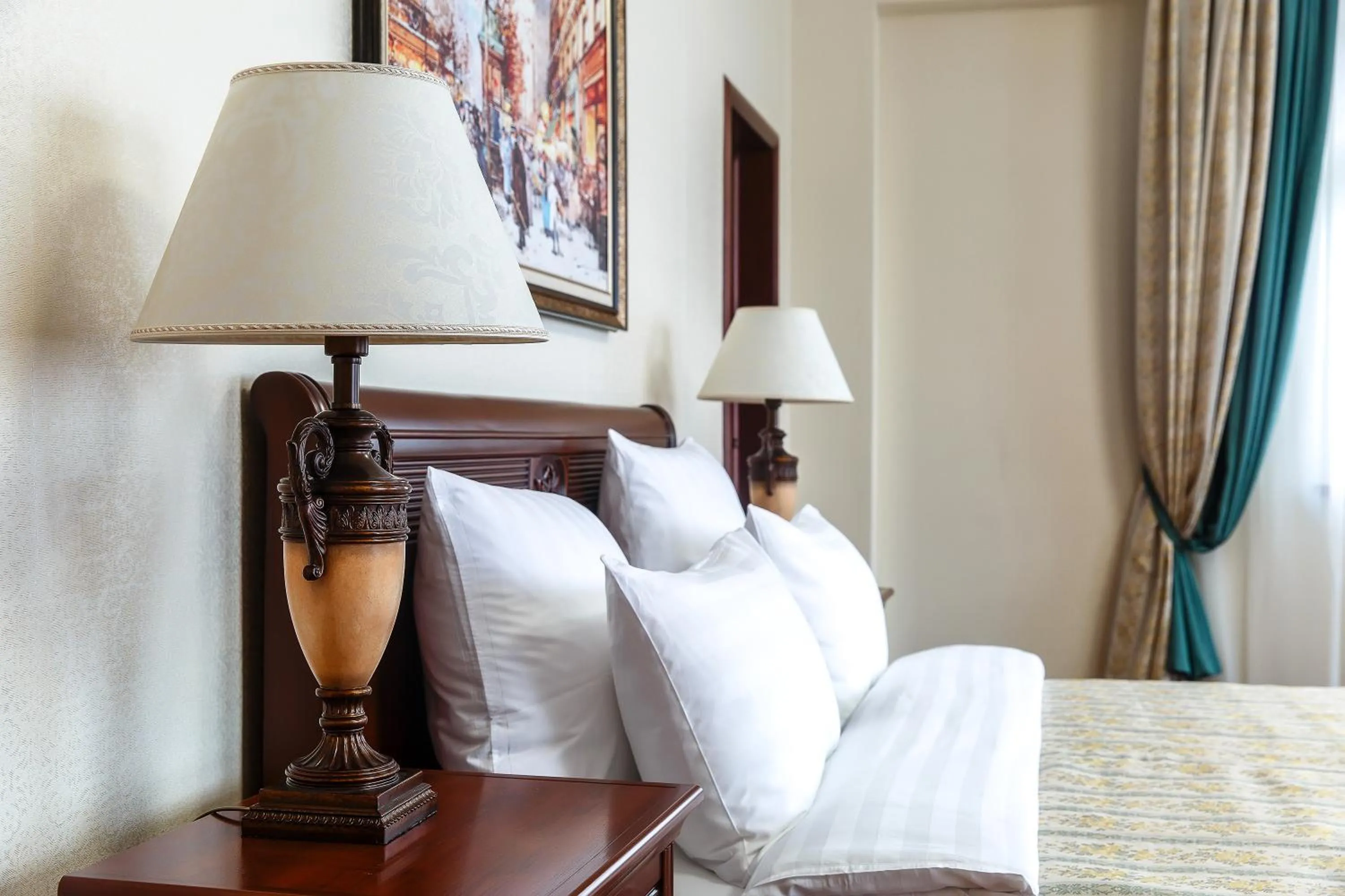 Decorative detail, Bed in Alanda Hotel