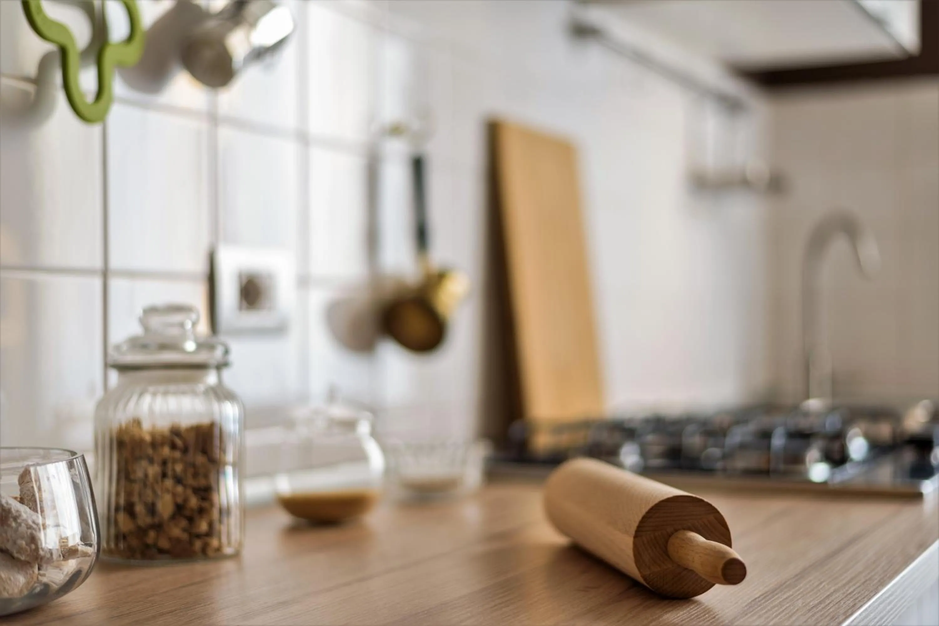 Communal kitchen in House of Frames