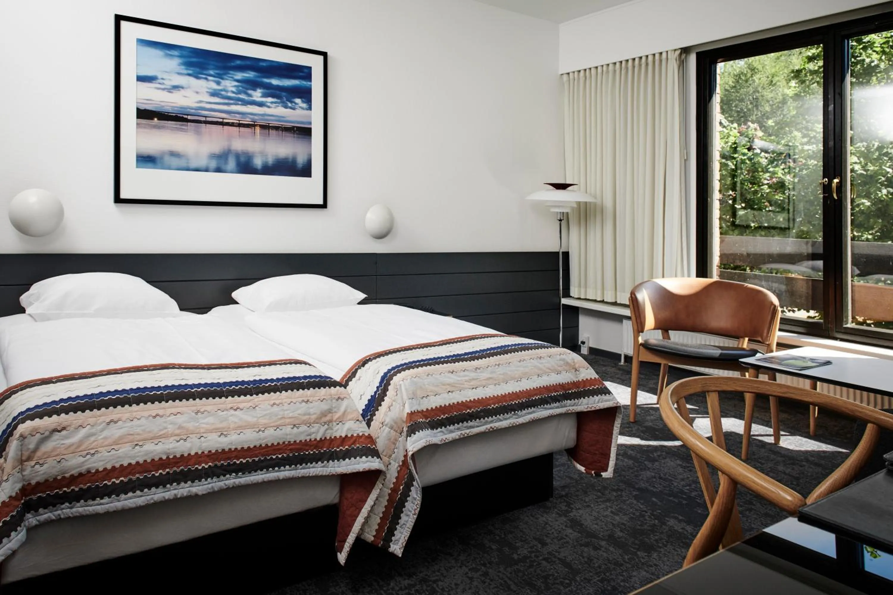 Decorative detail, Bed in Munkebjerg Hotel