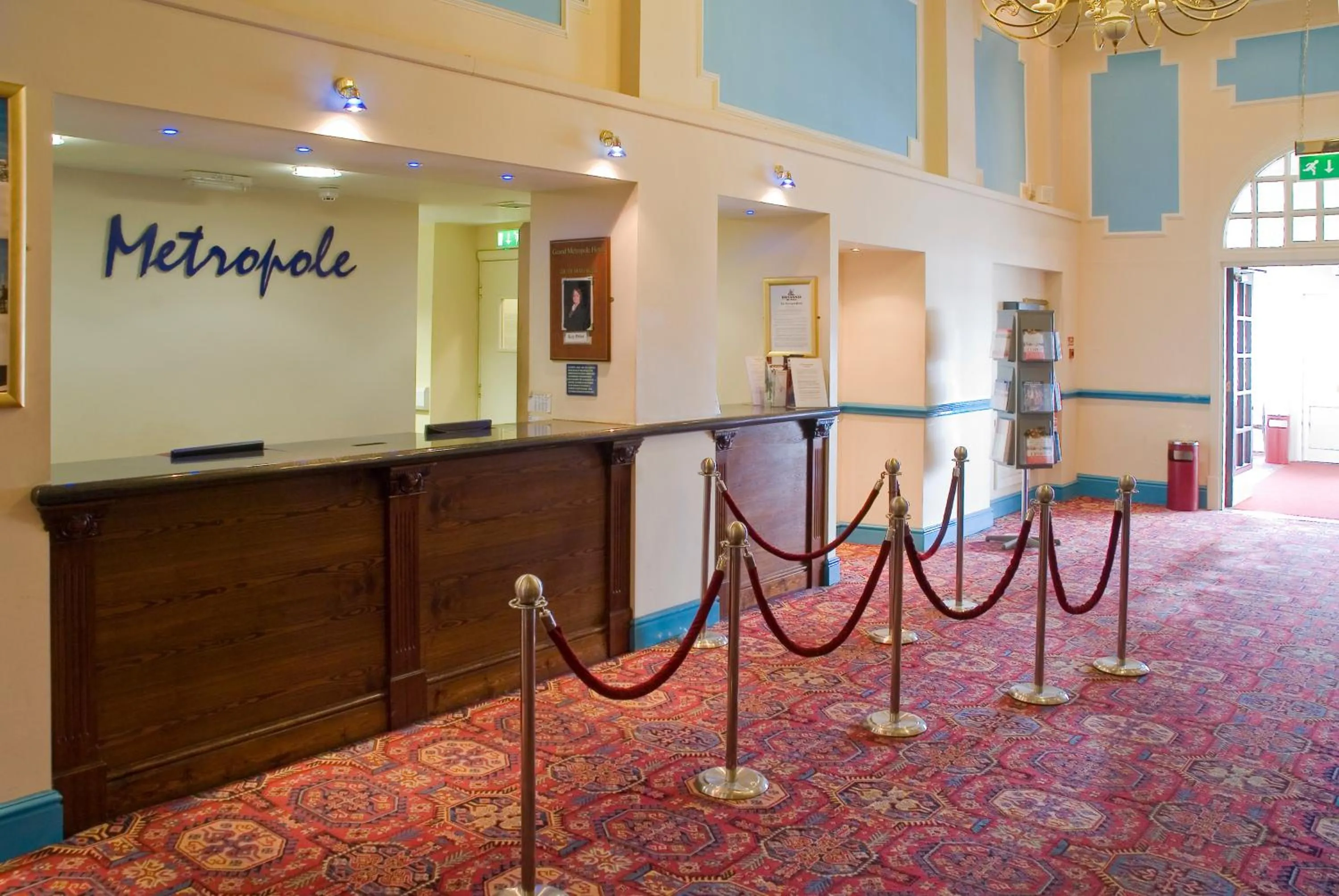 Lobby or reception in The Metropole Hotel