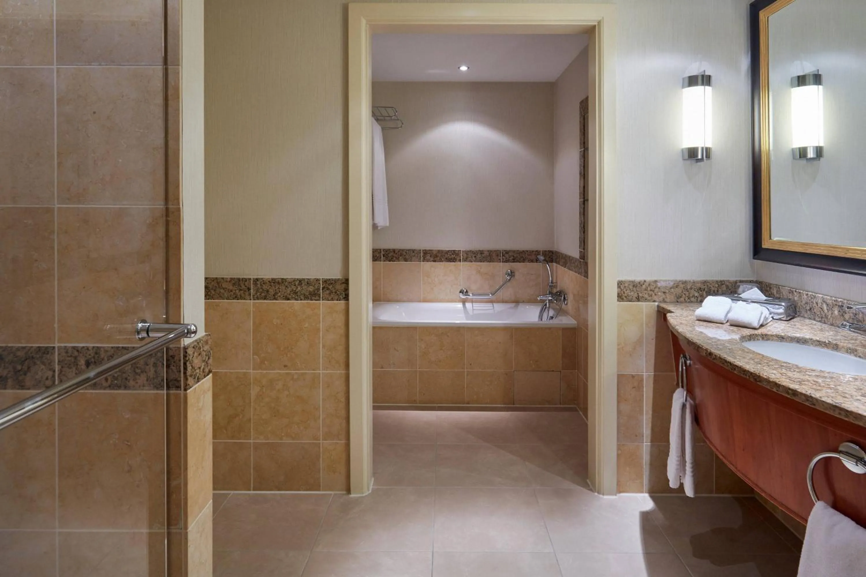 Bathroom in Copenhagen Marriott Hotel