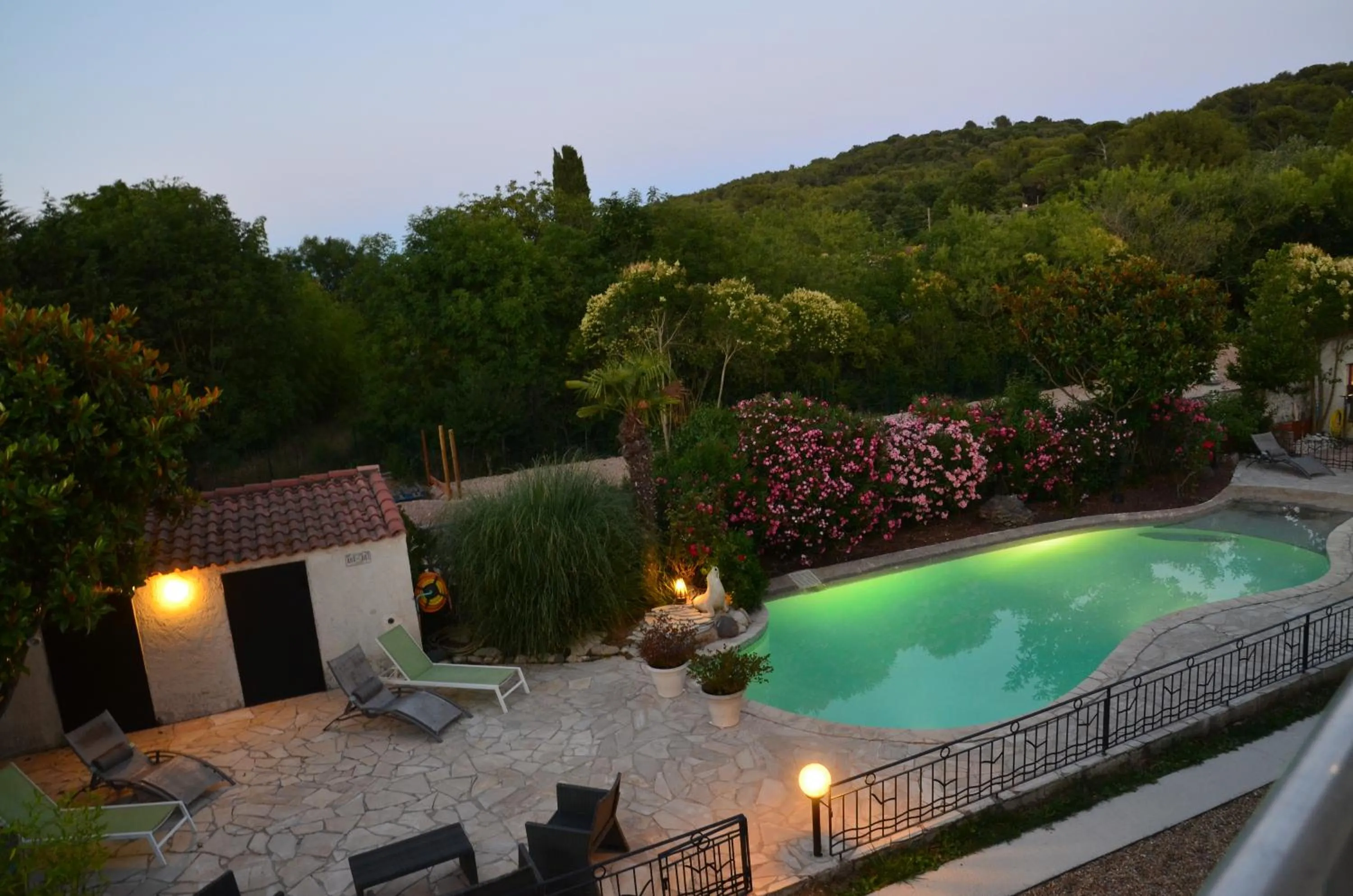 Garden view in Villa Myami