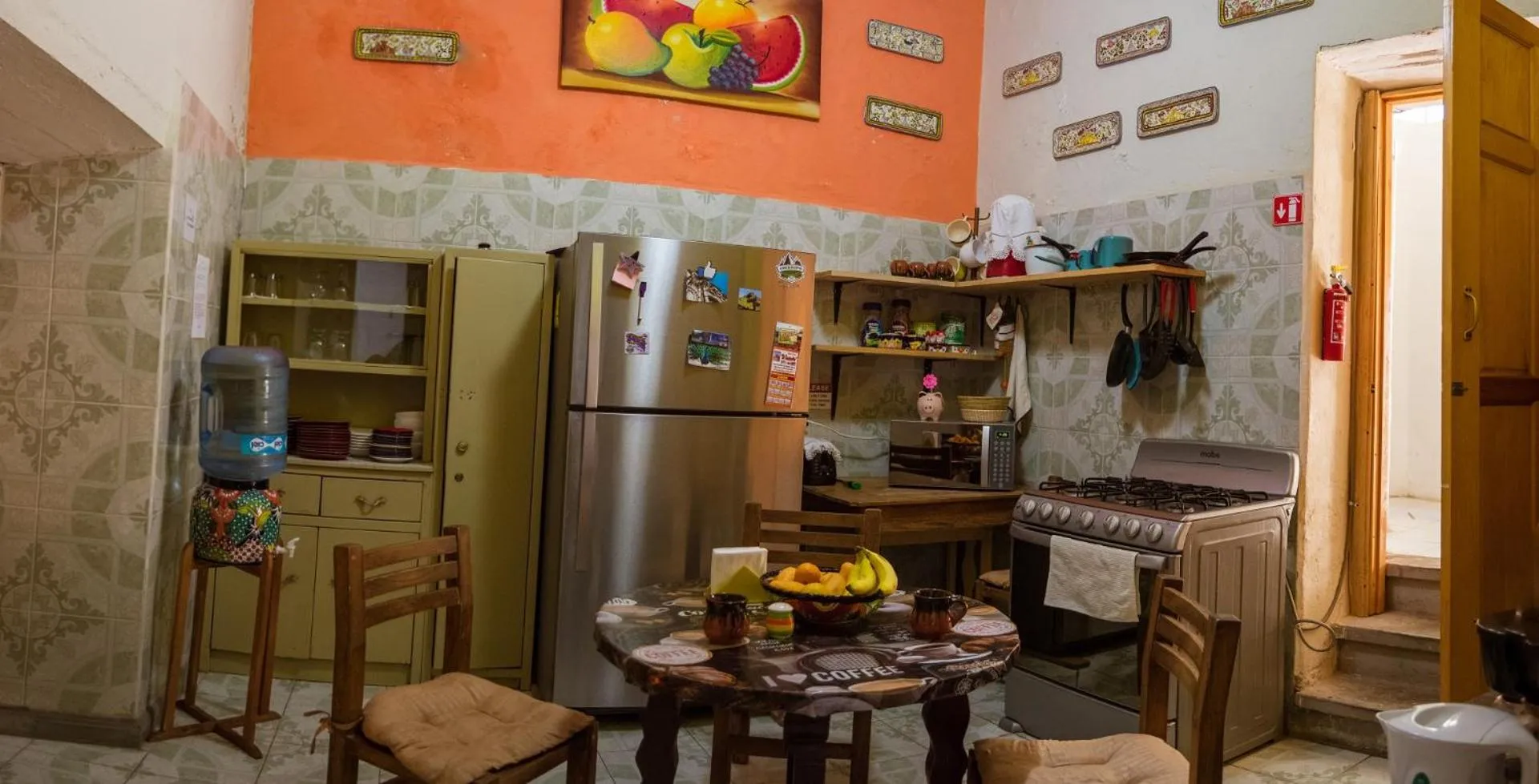 Dining area in Casa Lupita Hostel