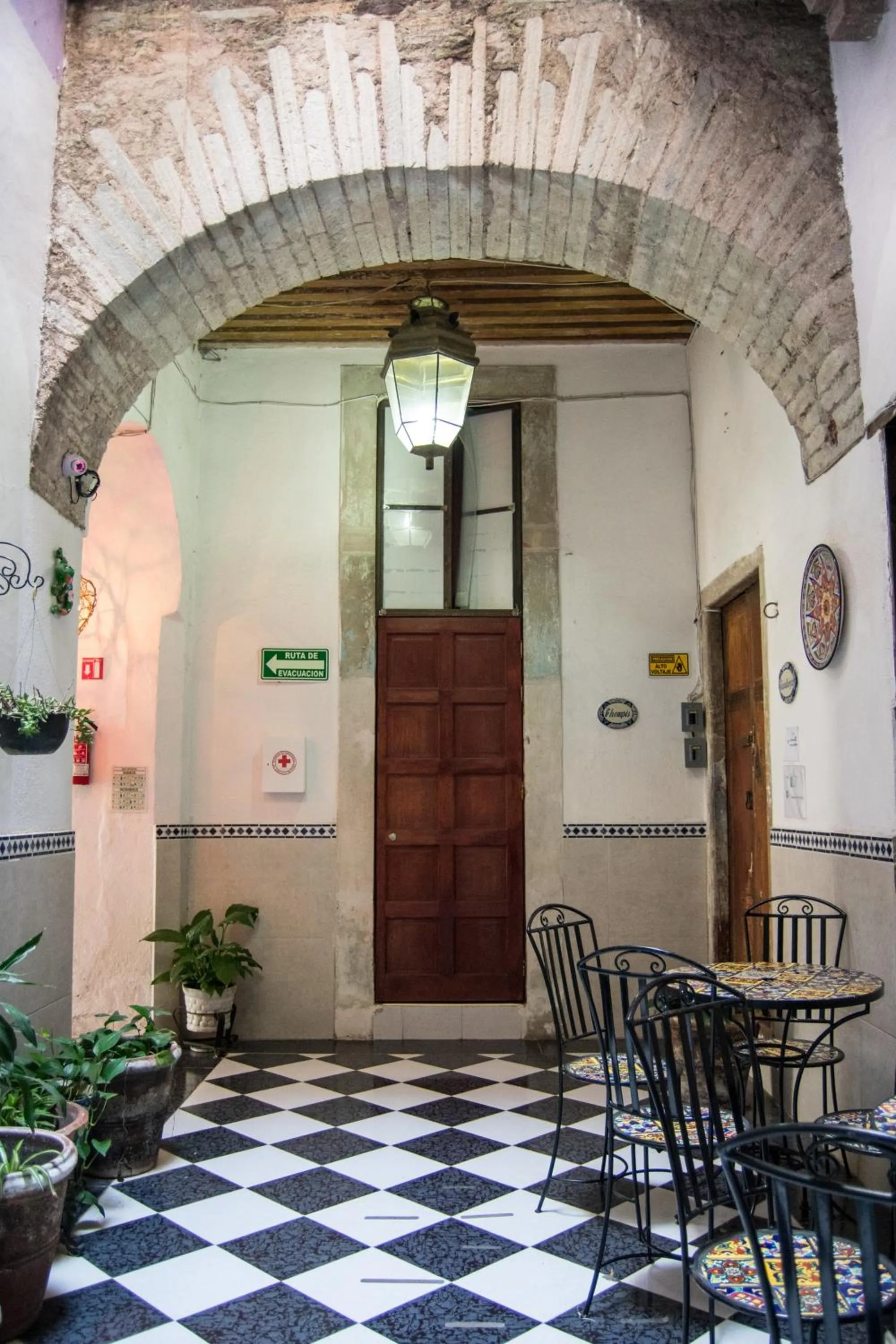 Patio in Casa Lupita Hostel
