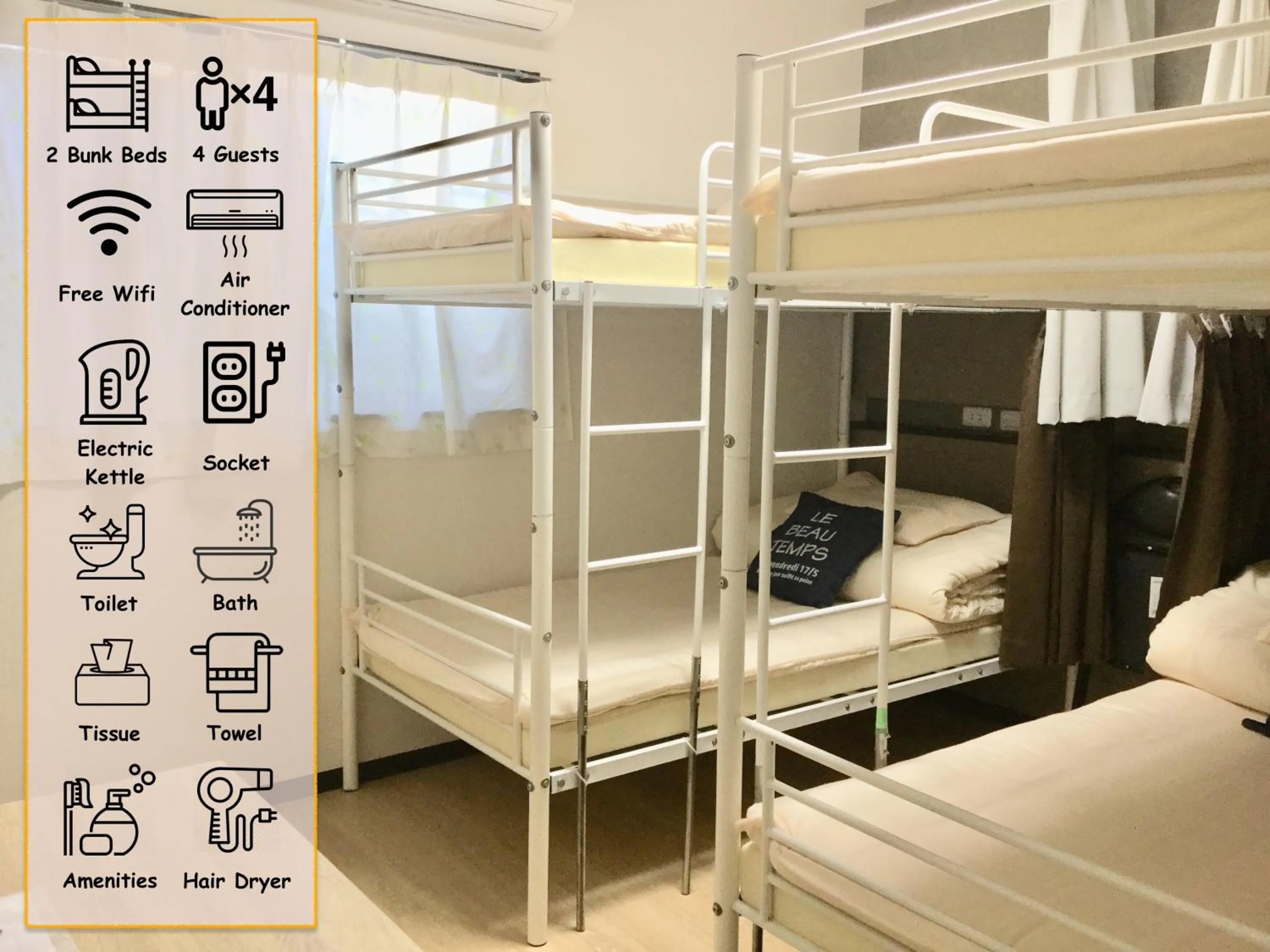 bunk bed, Bed in Keimei Guest House