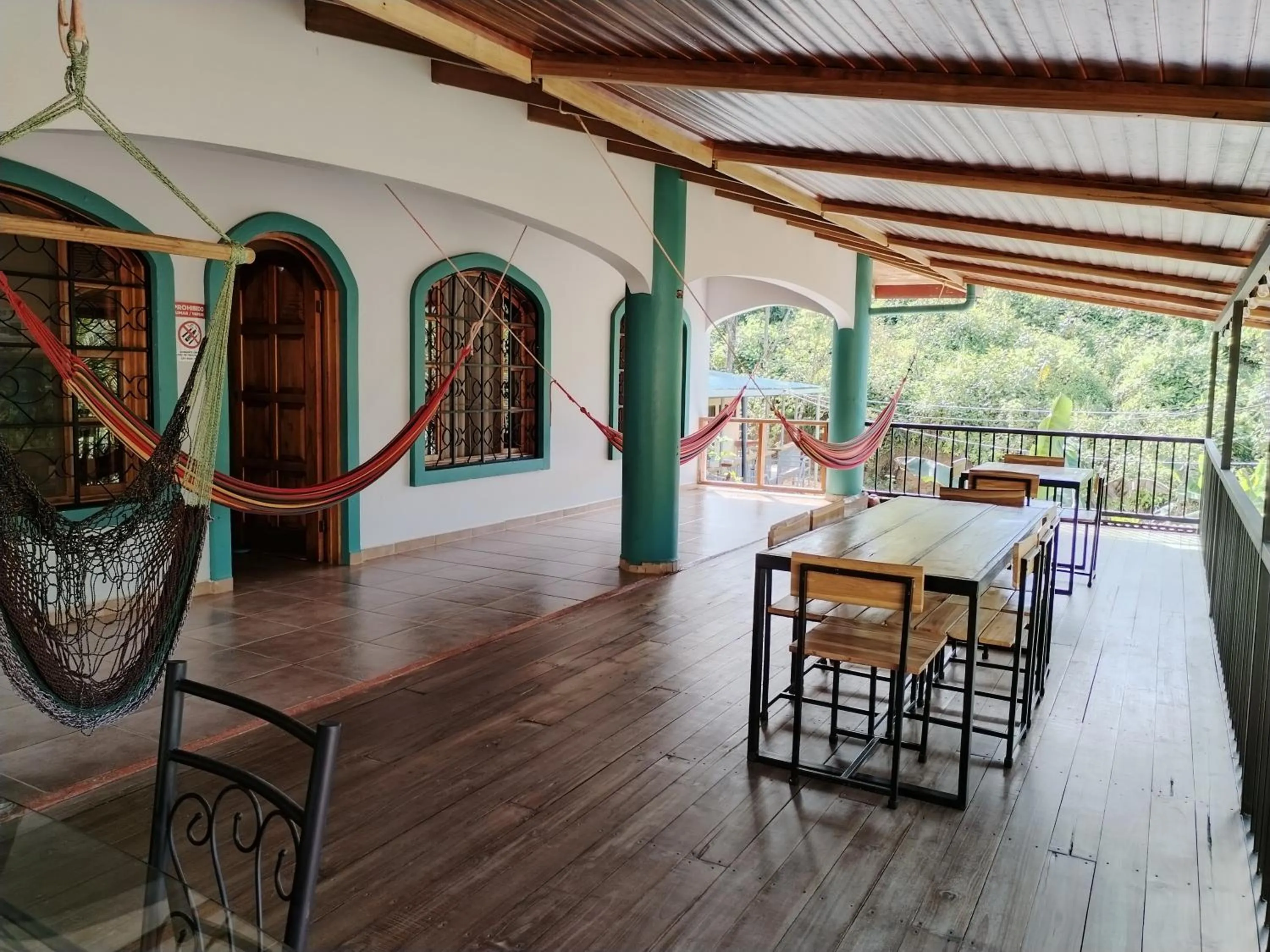 Seating area in Osa House - Drake Bay