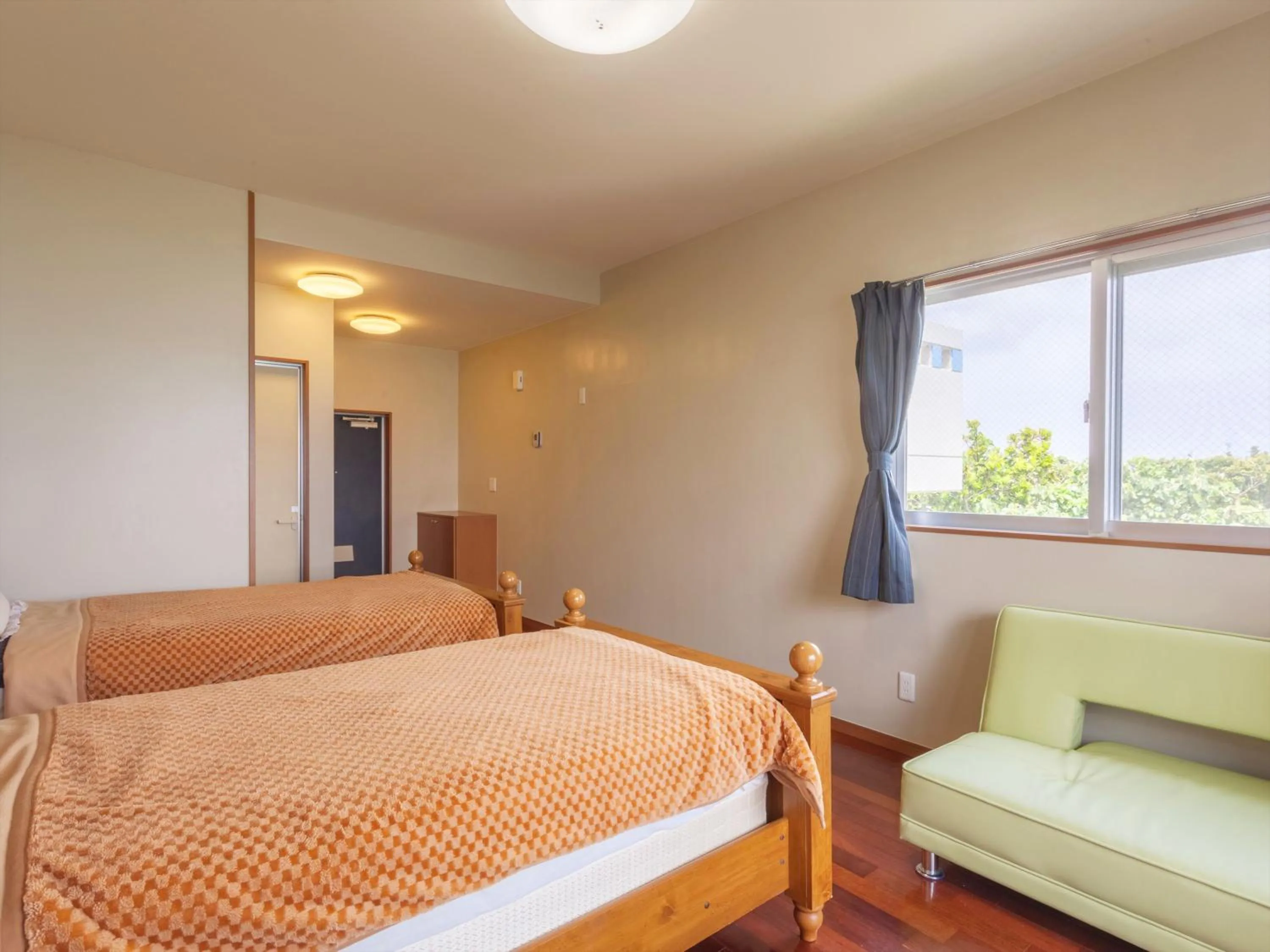 Bed in Uminchuno Yado